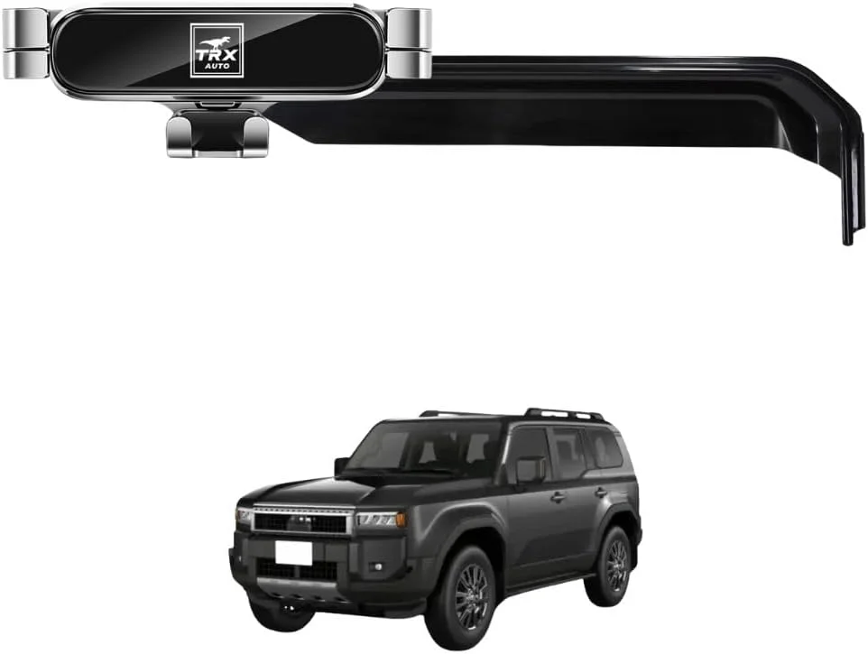 نگهدارنده تلفن همراه خودرو TRX AUTO مناسب برای تویوتا لندکروزر پرادو 250 J300 مدل 2024-2025 | پایه نگهدارنده ثابت صفحه نمایش چندرسانه ای | لوازم جانبی مناسب برای تویوتا LC پرادو 250