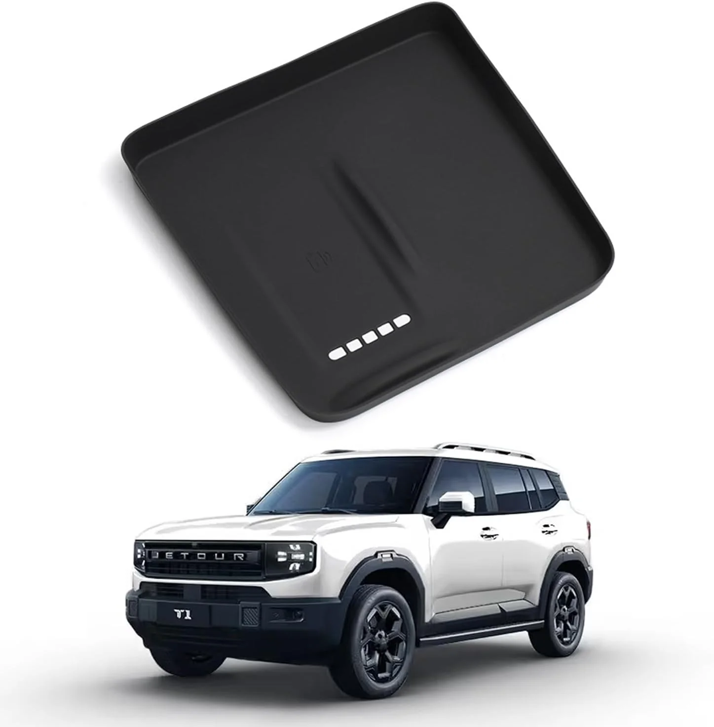 پد شارژ بی سیم کنسول وسط برای جتور T1 مدل 2025 2026، روکش محافظ پد سیلیکونی ضد لغزش، لوازم جانبی داخلی T1