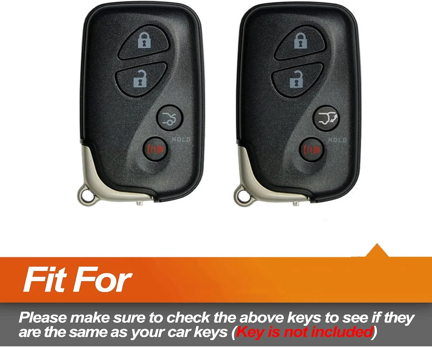 کاور سیلیکونی ریموت خودرو مناسب برای لکسوس RX350 ES350 IS250 GX460 LX570 IS350 GS430 GS300 GS450h IS F HYQ14AEM HYQ14ACX | لوازم جانبی خودرو | محافظ ریموت - مشکی