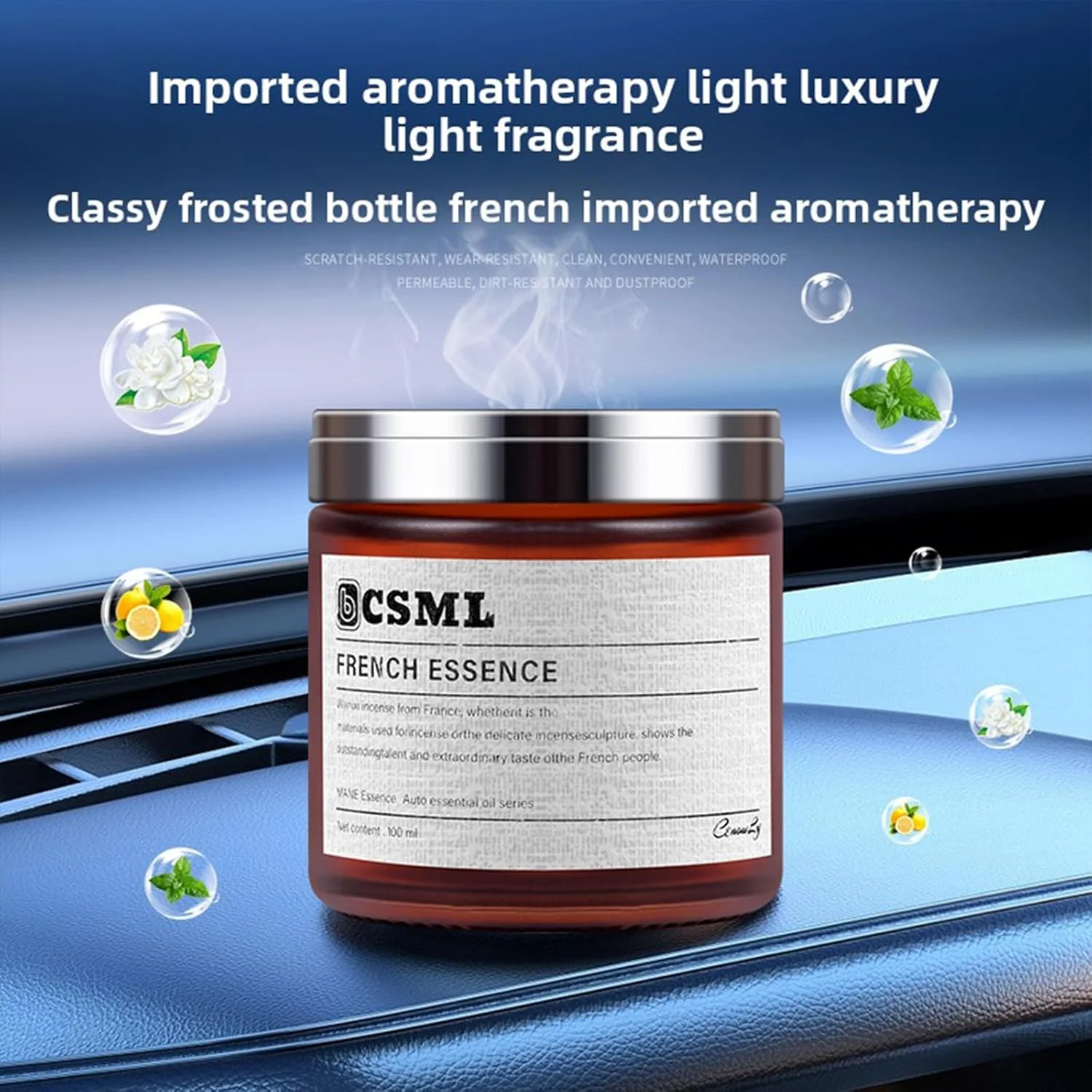 خوشبو کننده هوای خودرو KEDZAM مدل Premium - رایحه ماندگار | فرمولاسیون 100% طبیعی گیاهی | از بین برنده بوی نامطبوع بدون الکل | لوازم جانبی خودرو مقاوم در برابر حرارت