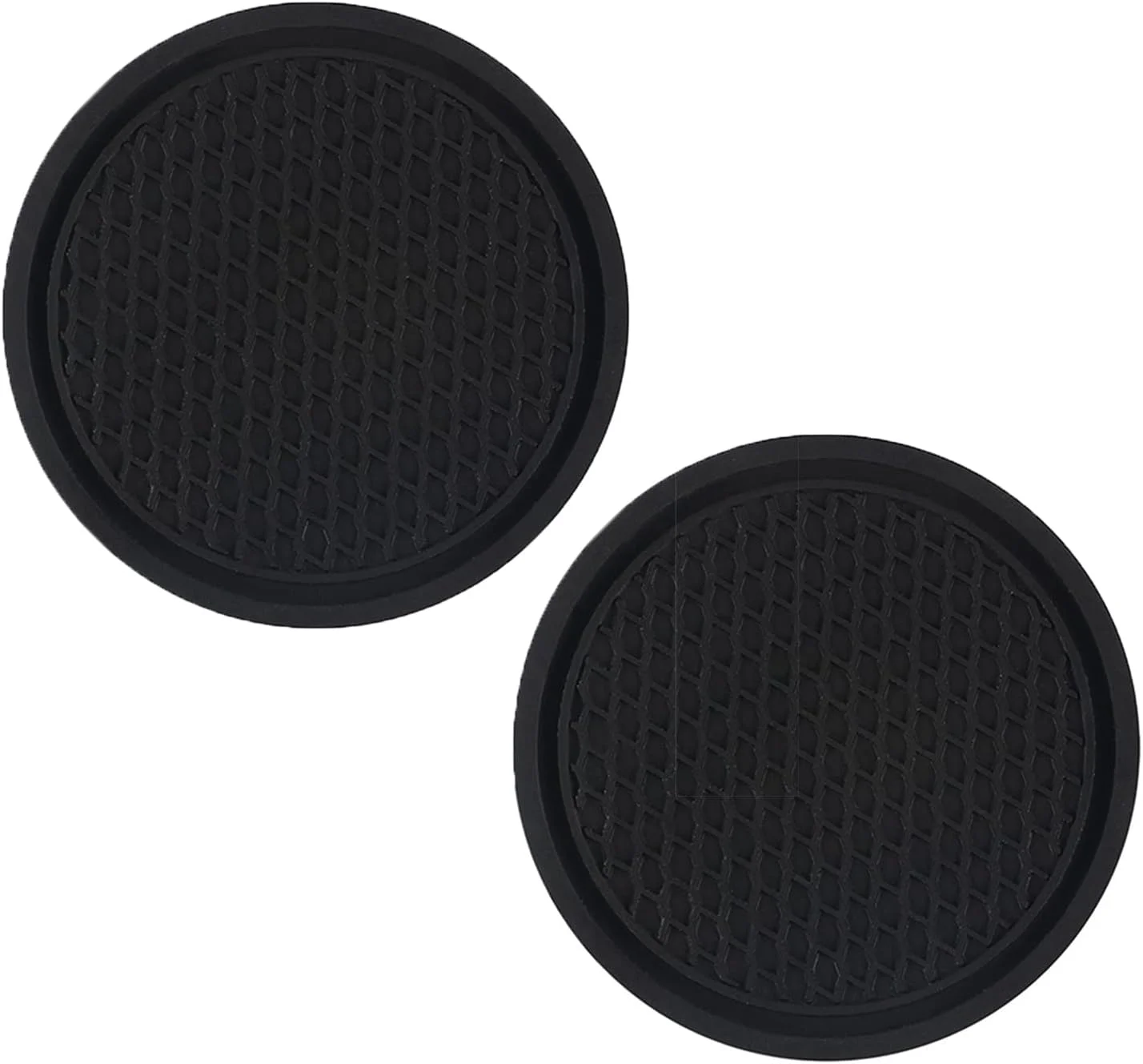 زیر لیوانی خودرو مولی می، 2 عددی، زیر لیوانی ضد لغزش تزئینی، لوازم جانبی داخلی خودرو، مشکی