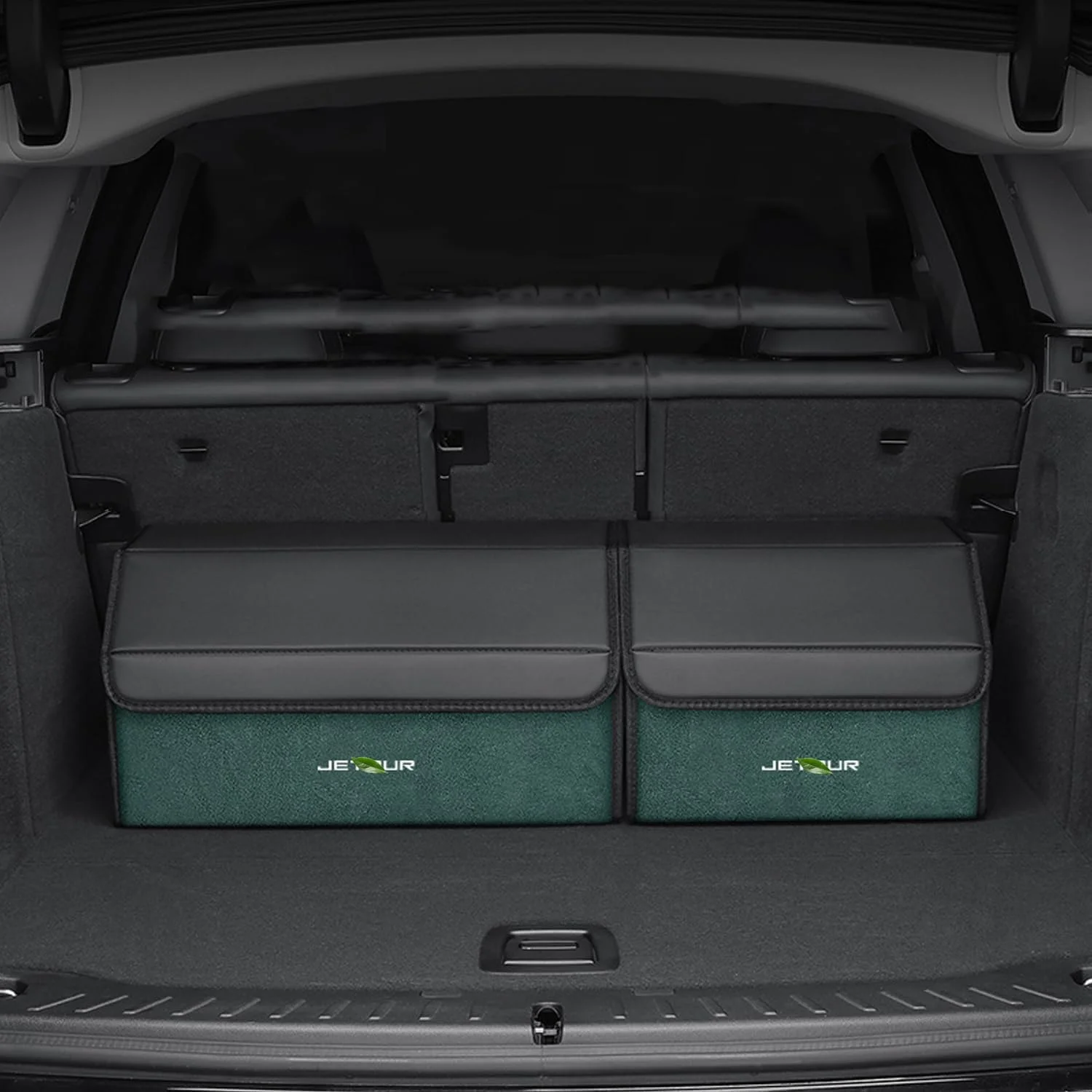 مجموعه دو عددی نظم دهنده صندوق عقب خودرو، ترکیب 29+40 لیتری، مناسب برای جتور T1 T2 و صندلی عقب، لوازم جانبی داخلی خودرو جتور دشینگ X70/90 پلاس (سبز 29+40 لیتر)