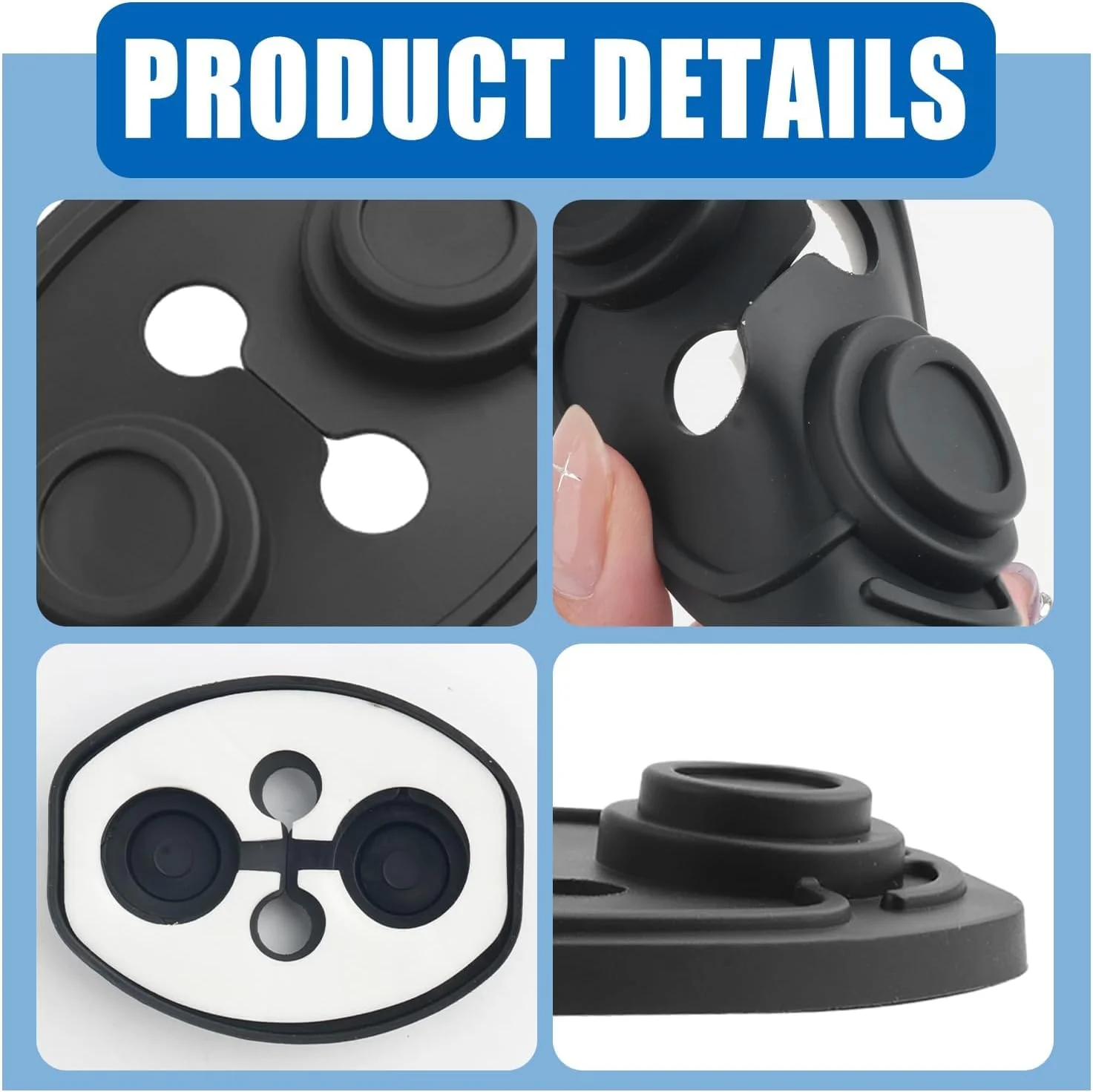 روکش قفل درب خودرو، محافظ ضربه گیر درب TPE، چسبندگی کامل، محافظ جهانی قفل درب برای محافظت و تزئین درب خودرو، لوازم جانبی خودرو، 4 عدد