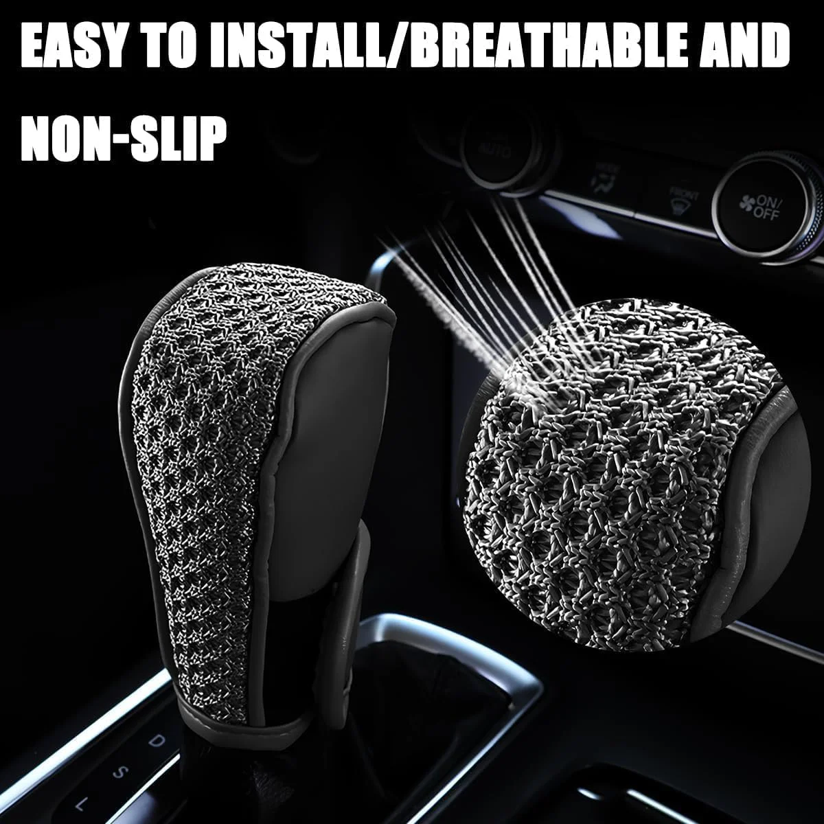 کاور دسته دنده خودرو KASTWAVE، ضد لغزش و ضد خش، محافظ دسته دنده خودرو، لوازم جانبی تزئینی داخلی خودرو برای SUV، کامیون، RV (دو عدد) کاور دسته دنده خودرو KASTWAVE، ضد لغزش و ضد خش، محافظ دسته دنده خودرو، لوازم جانبی تزئینی داخلی خودرو برای SUV، کامیون، RV (دو عدد)