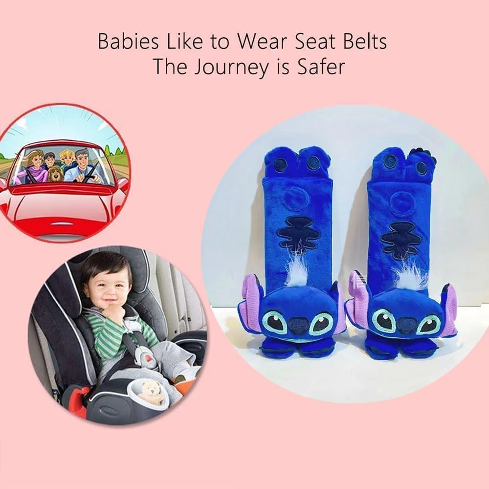 لویاو 2 عدد محافظ شانه کمربند ایمنی خودرو، روکش کمربند ایمنی، محافظ شانه خودرو مخمل خواب دار زیبا، لوازم جانبی خودرو برای بزرگسالان