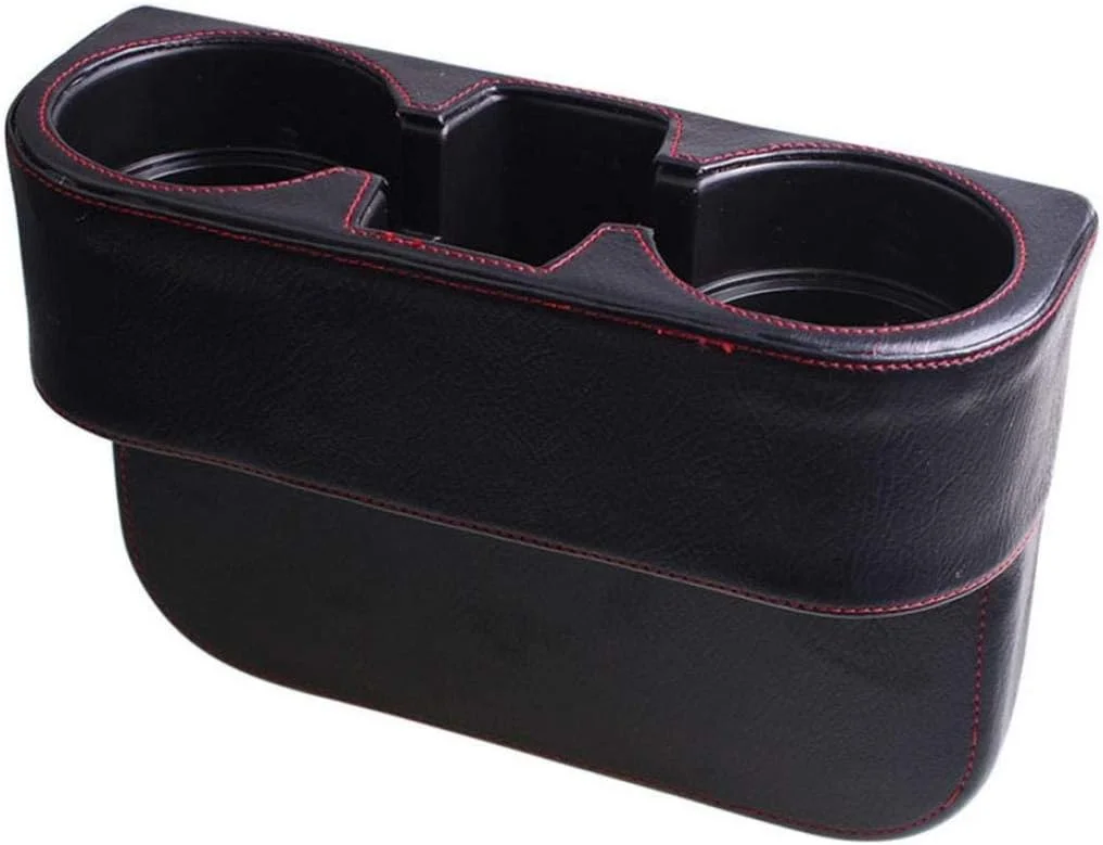 سازمان دهنده صندلی خودرو HALAMODO، جیب جانبی کنسول، روکش چرمی، جا لیوانی خودرو، سازمان دهنده شکاف صندلی، نگهدارنده تلفن همراه، جا نوشیدنی، جعبه دستکش لوازم جانبی خودرو