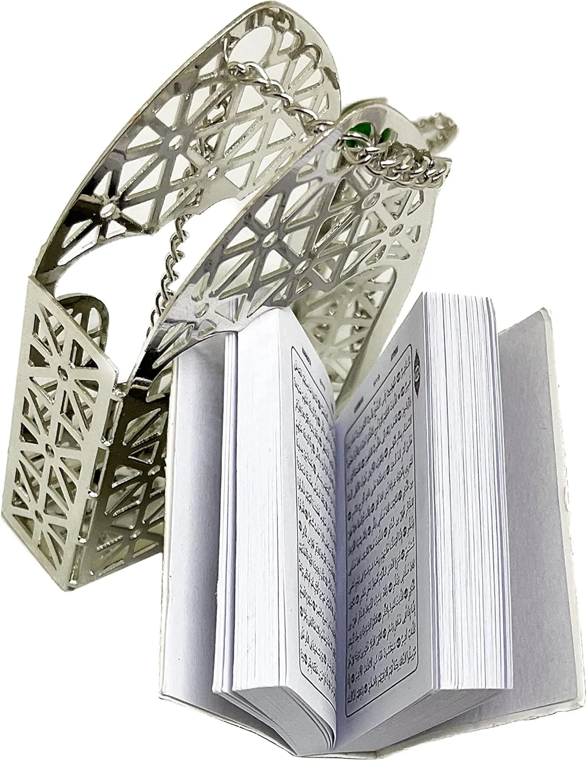 آویزهای کوچک آینه عقب خودرو طرح اسلامی پین‌مِیز - تزئینات اسلامی قرآن، رمضان، عید، دکور خودروی مسلمانان، آویز تزئینی، لوازم جانبی داخلی (نقره ای - مشکی)