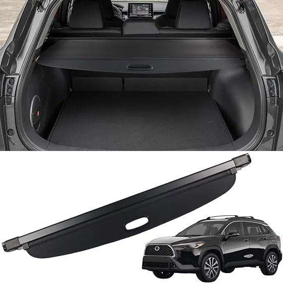 محفظه بار عقب خودرو سازگار با تویوتا کرولا کراس (مدل‌های ۲۰۲۲، ۲۰۲۳، ۲۰۲۴)، جداکننده و سازمان‌دهنده فضای صندوق عقب