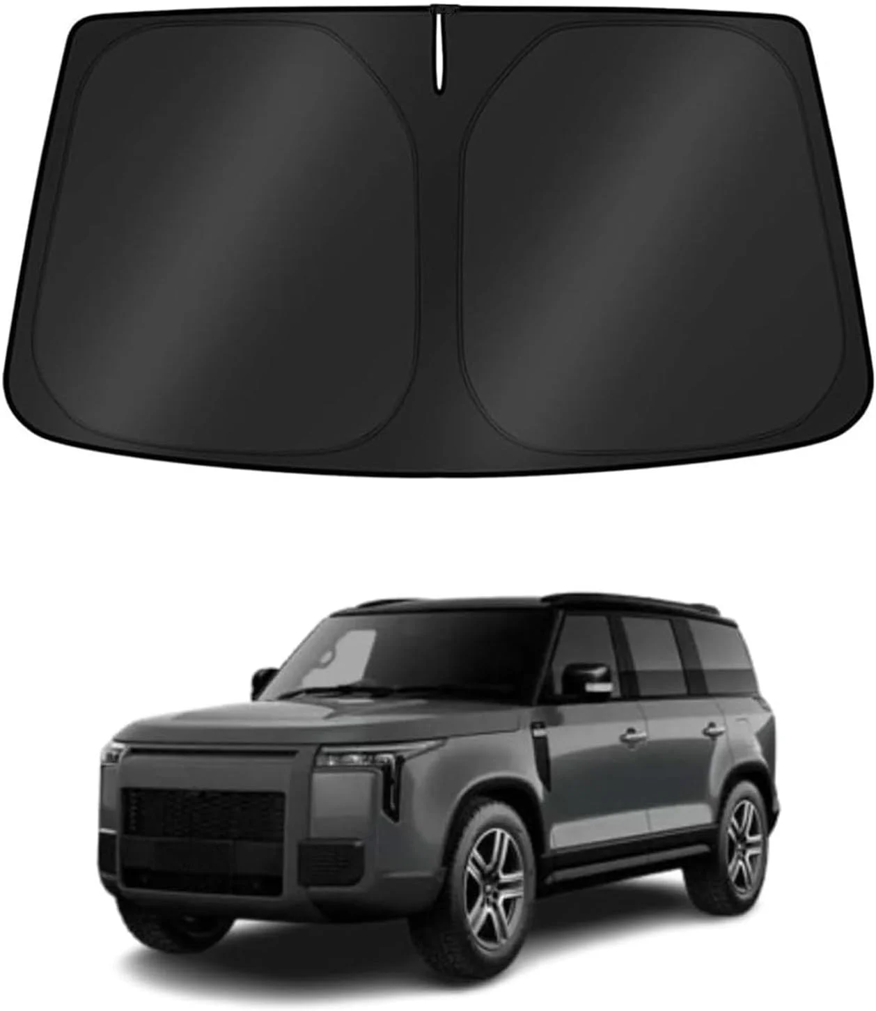 آفتابگیر شیشه جلوی خودرو با کیف نگهداری مناسب برای لوازم جانبی ROX 01 مدل 2024 2025، روکش تاشو آفتابگیر شیشه جلو با پارچه محافظت در برابر اشعه ماوراء بنفش ارتقا یافته