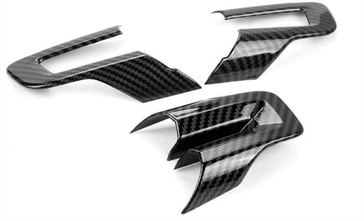 تزئینات روکش فرمان برای لوازم جانبی فورد موستانگ 2015-2021، لوازم جانبی داخلی خودرو، طرح فیبر کربن