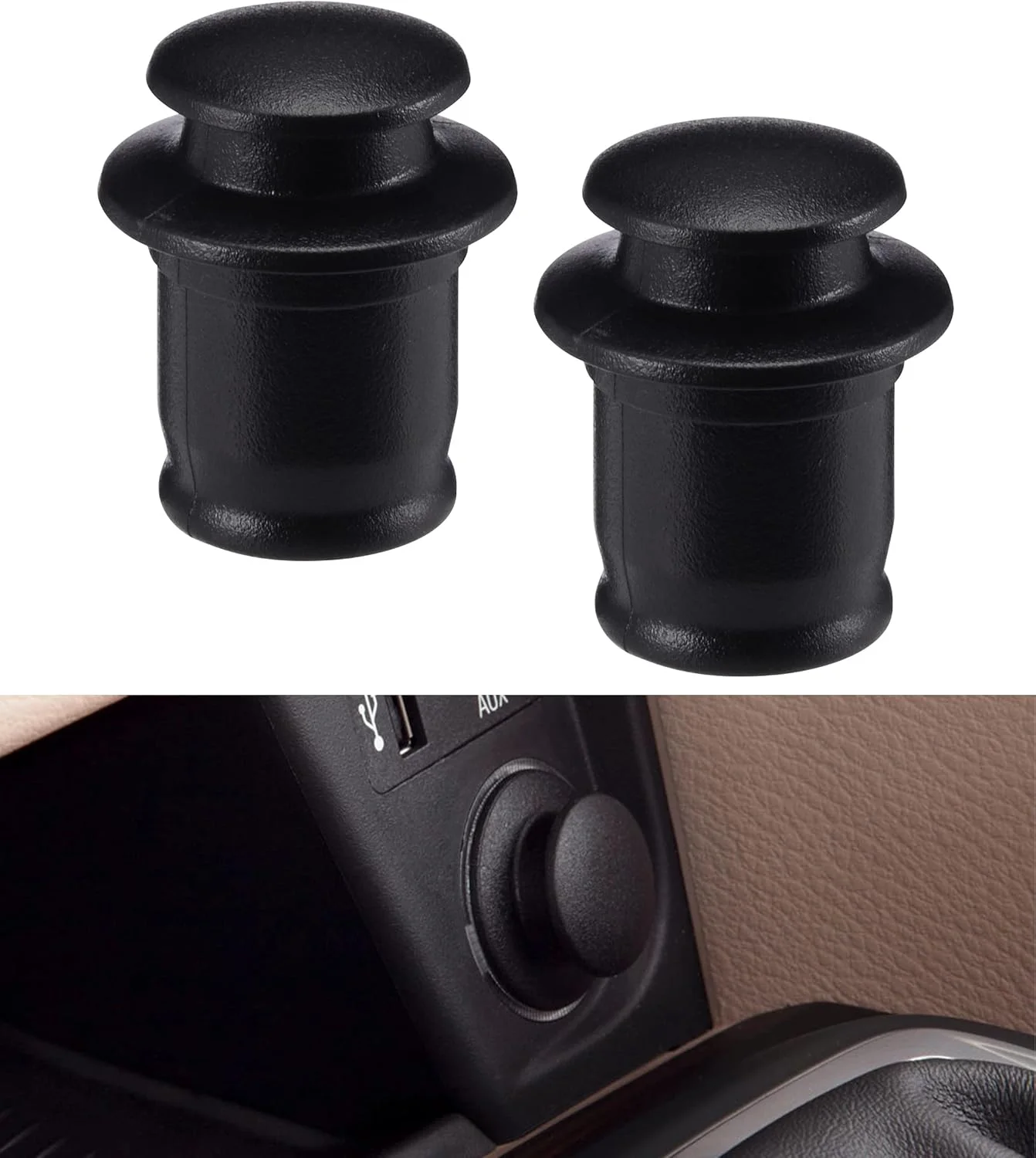 درب پوش جهانی فندک سیگار خودرو بسته 2 عددی، درپوش ضد گرد و غبار فندک خودرو، لوازم جانبی ضد آب خودرو، درپوش سوکت فندک خودرو