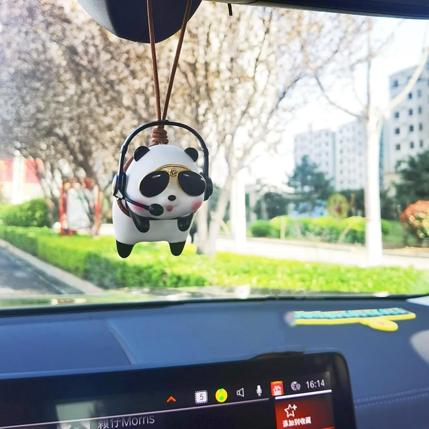 آویز تزئینی خودرو MAKINGTEC، آویز پاندا برای داخل خودرو، آویز آینه عقب، لوازم آویز، آویز تزئینی، تزئینات آویز