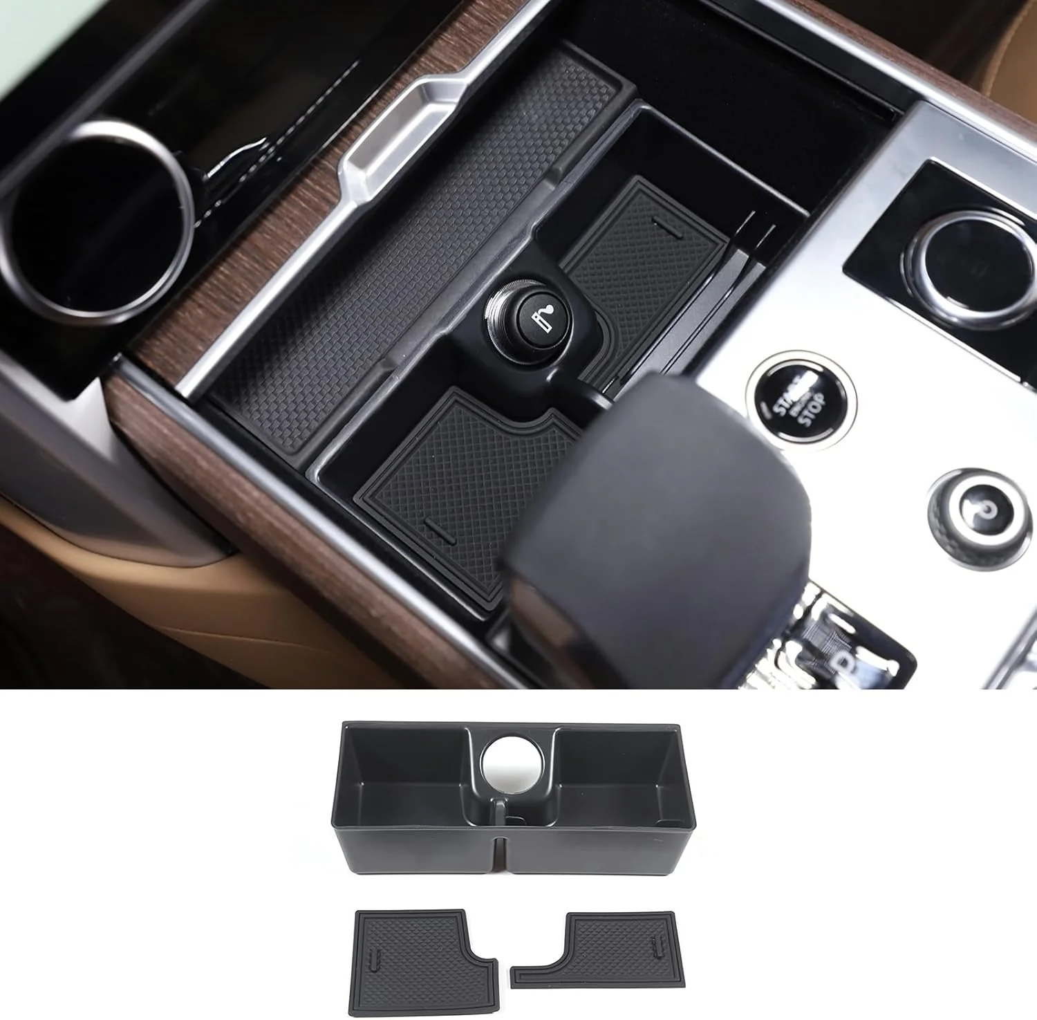 سینی جعبه نگهداری خودرو PIUGILH مناسب برای لوازم جانبی داخلی لندرور رنج روور وگ 2023، سینی جعبه نگهداری کنسول مرکزی سینی جعبه نگهداری خودرو PIUGILH مناسب برای لوازم جانبی داخلی لندرور رنج روور وگ 2023، سینی جعبه نگهداری کنسول مرکزی