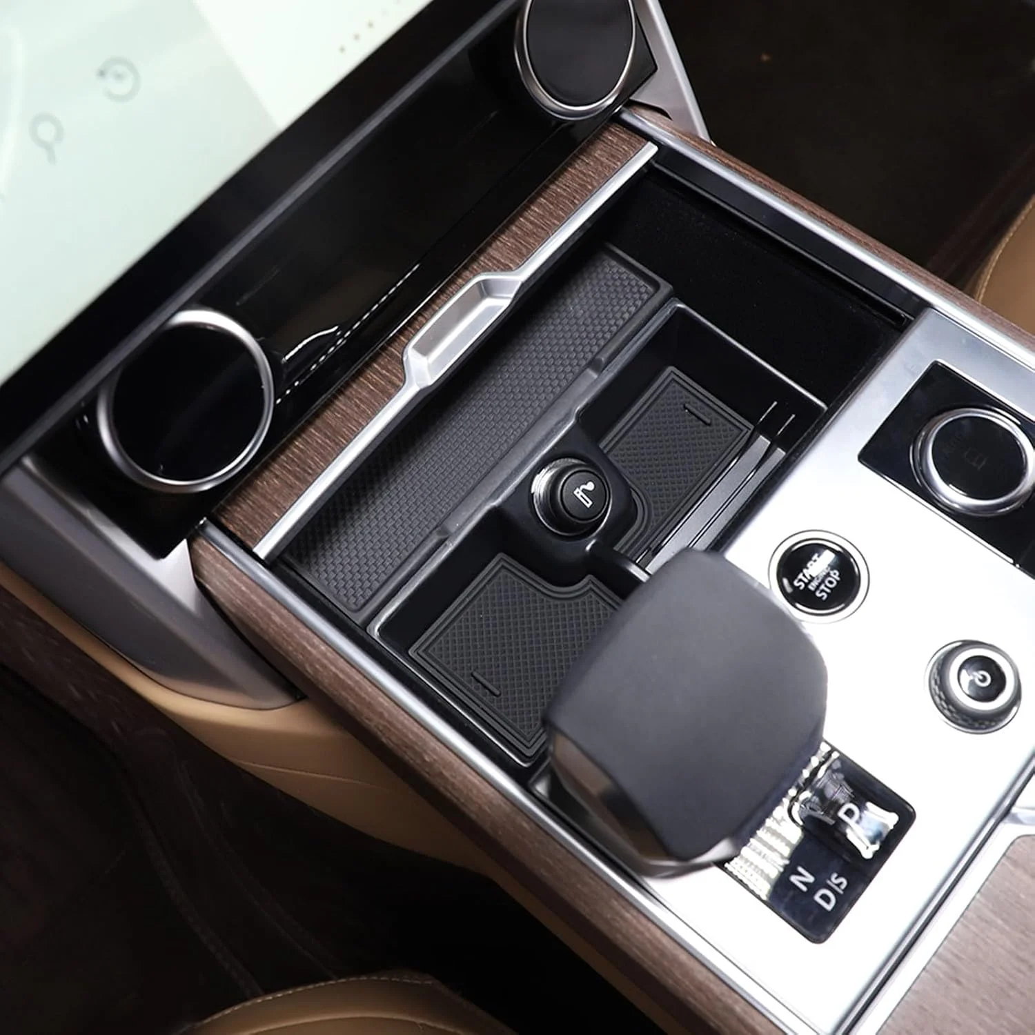 سینی جعبه نگهداری خودرو PIUGILH مناسب برای لوازم جانبی داخلی لندرور رنج روور وگ 2023، سینی جعبه نگهداری کنسول مرکزی