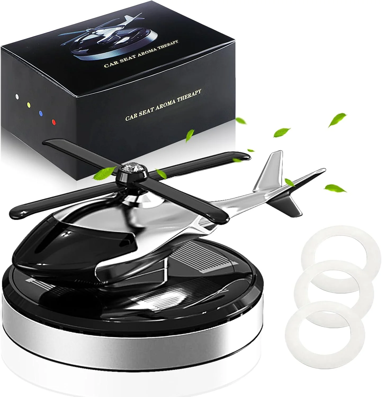 خوشبو کننده هوای خودرو KaiDengZhe، پخش کننده رایحه چرخشی انرژی خورشیدی هلیکوپتری، لوازم جانبی داخلی آلیاژ آلومینیوم خودرو، خوشبو کننده های خودرو، عطر طبیعی فرانسوی برای خودرو و خانه