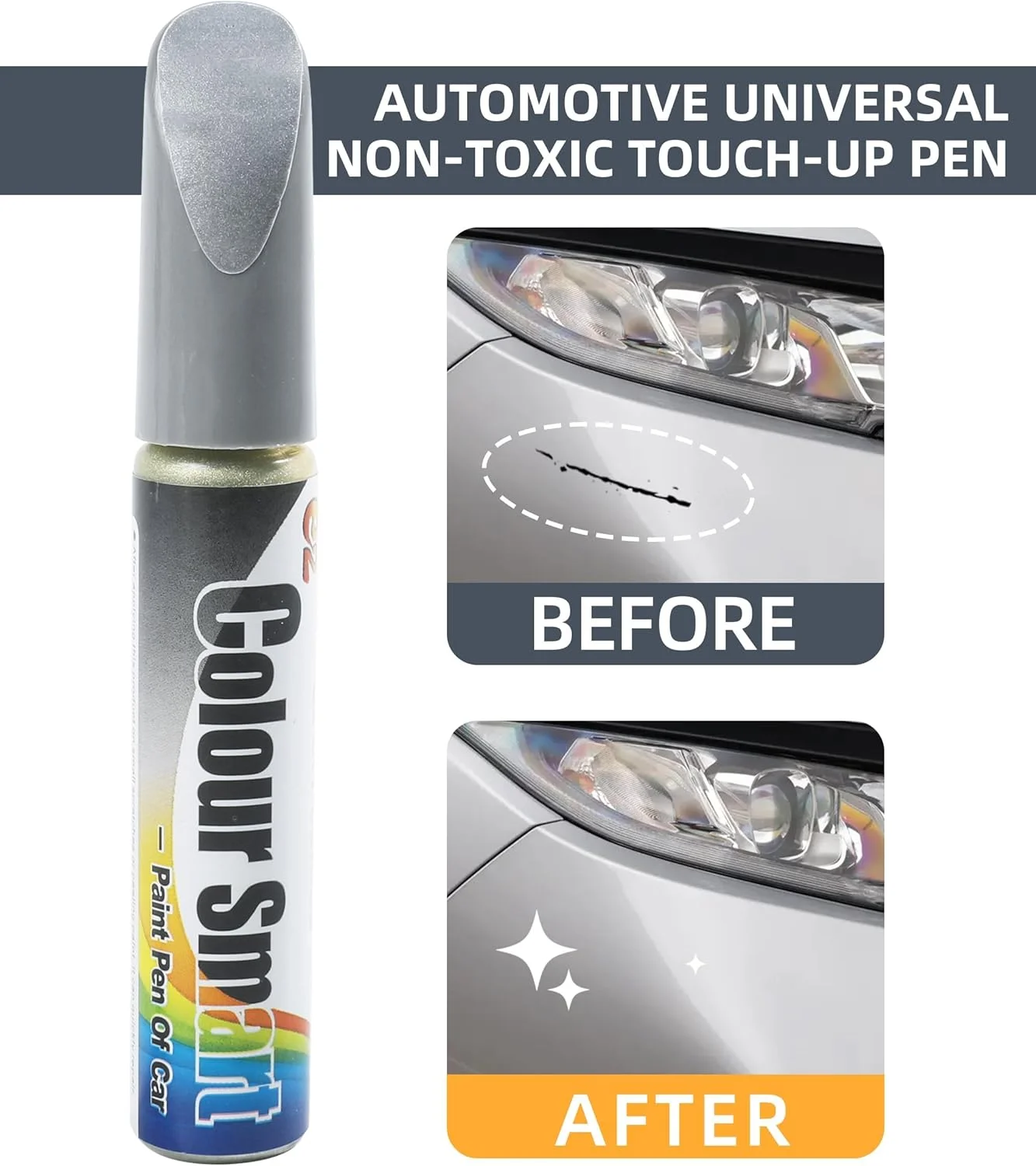 قلم خش گیر خودرو PINKE، ترمیم کننده خراش رنگ خودرو، لوازم جانبی خودرو، قلم رنگ ترمیم کننده خراش خودرو، رنگ خودرو (نقره ای) قلم خش گیر خودرو PINKE، ترمیم کننده خراش رنگ خودرو، لوازم جانبی خودرو، قلم رنگ ترمیم کننده خراش خودرو، رنگ خودرو (نقره ای)