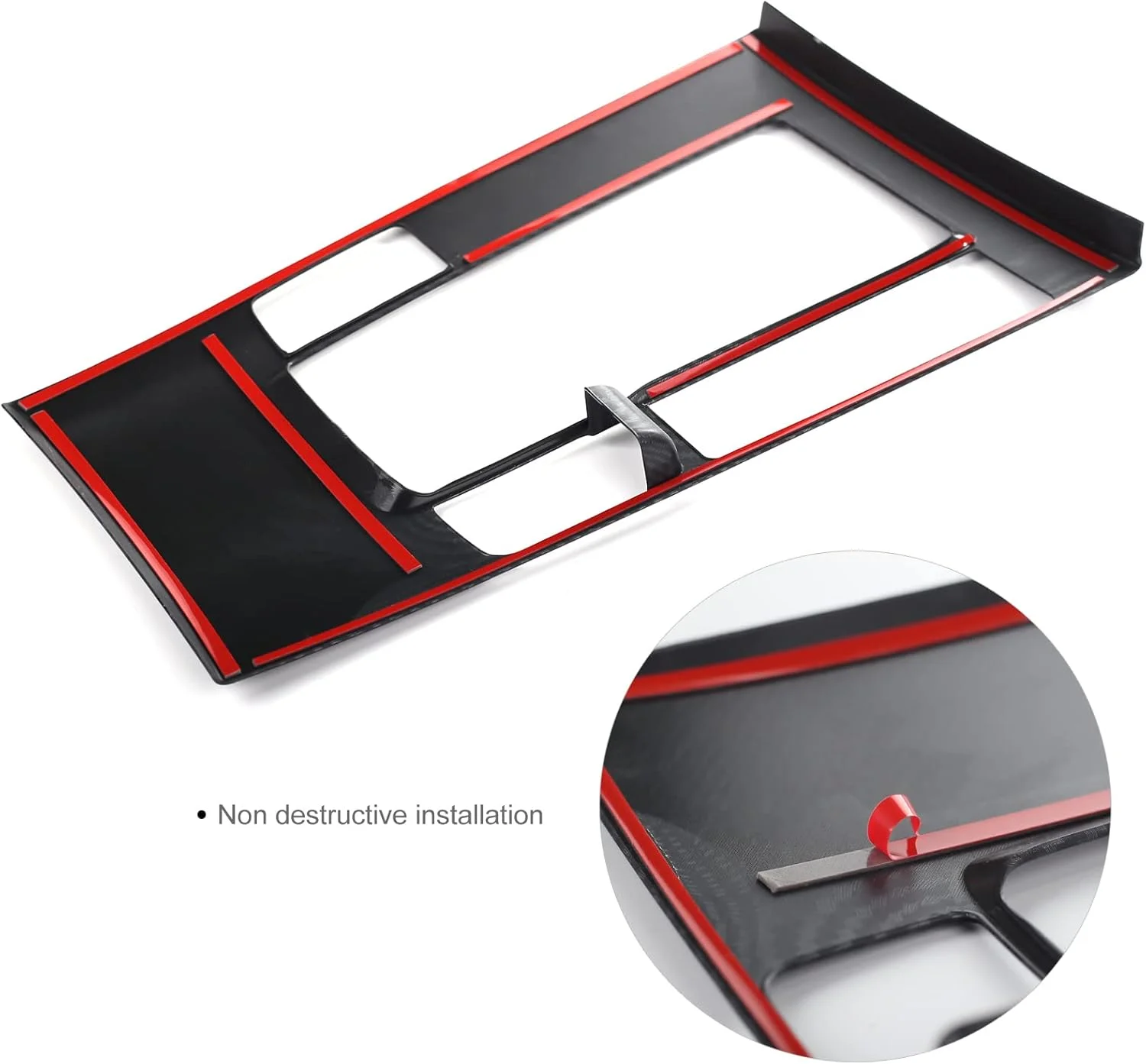 روکش کنسول وسط، پنل دنده و دسته دنده طرح فیبر کربن مناسب برای لوازم جانبی مزدا 3 مدل های 2020، 2021، 2022، 2023، 2024 و 2025