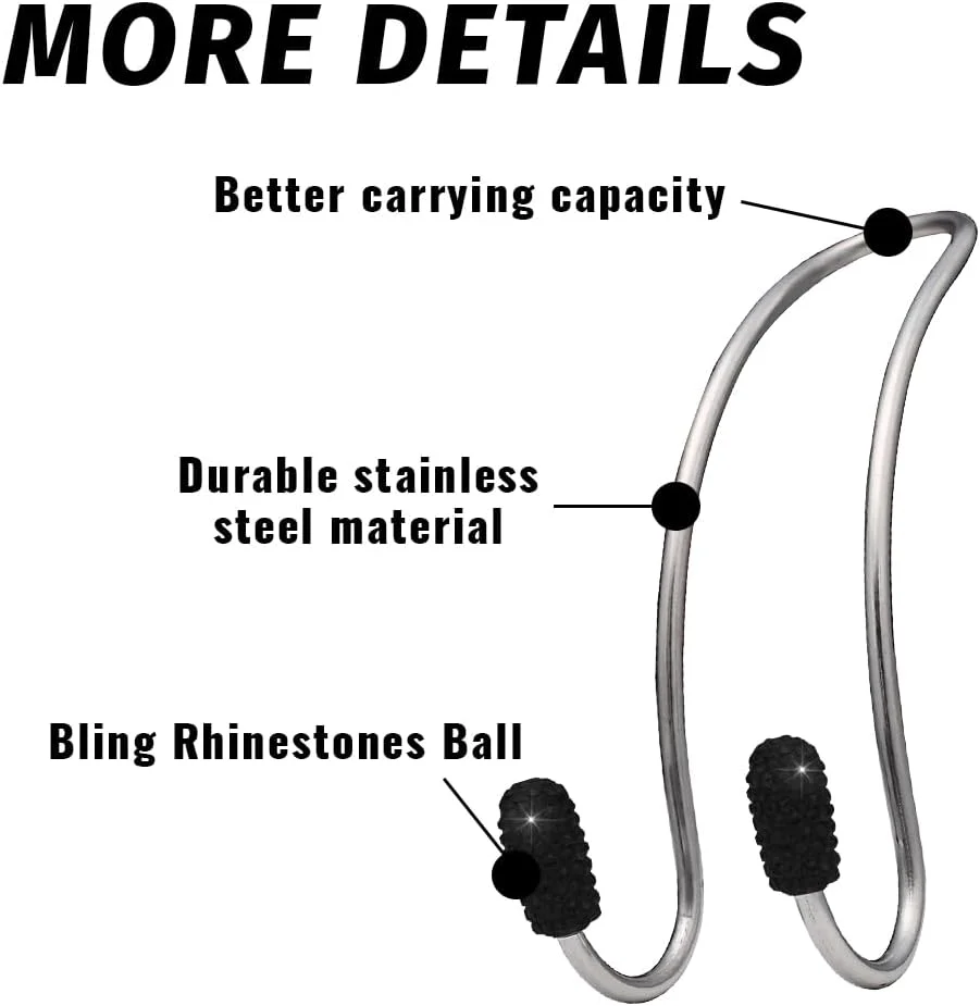 2 عدد قلاب خودرو، آویز سازمان دهنده براق، قلاب پشتی صندلی، قلاب کیف خودرو، آویز پشتی بادوام و محکم، مناسب برای خودروهای شاسی بلند و کامیون، لوازم جانبی براق خودرو برای خانم ها 2 عدد قلاب خودرو، آویز سازمان دهنده براق، قلاب پشتی صندلی، قلاب کیف خودرو، آویز پشتی بادوام و محکم، مناسب برای خودروهای شاسی بلند و کامیون، لوازم جانبی براق خودرو برای خانم ها