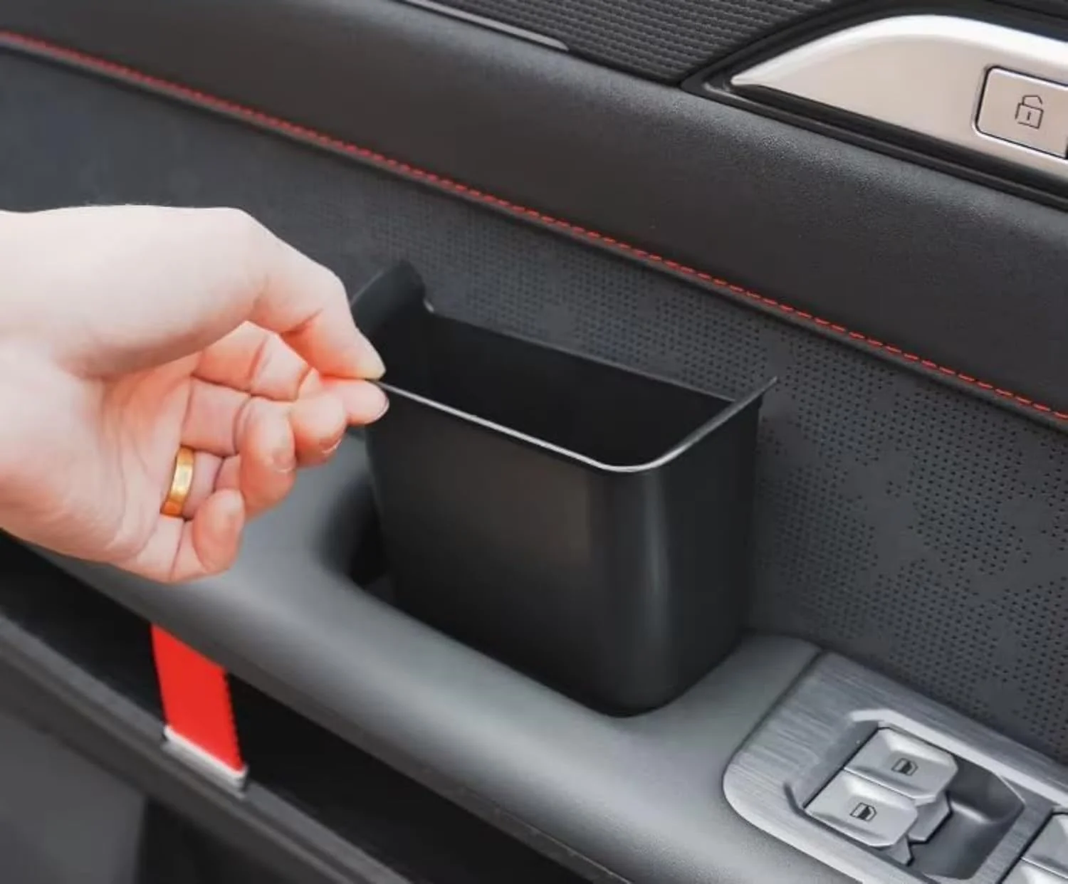 محفظه نگهداری دستگیره درب خودرو سازگار با جتور T2 مدل 2024 2025 2026، 4 عدد باکس ABS، محفظه درب، باکس نگهداری کشویی درب خودرو، لوازم جانبی داخلی T2