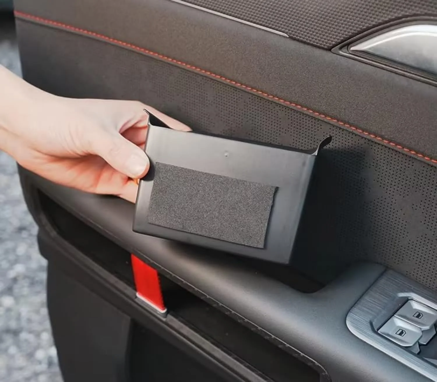 محفظه نگهداری دستگیره درب خودرو سازگار با جتور T2 مدل 2024 2025 2026، 4 عدد باکس ABS، محفظه درب، باکس نگهداری کشویی درب خودرو، لوازم جانبی داخلی T2