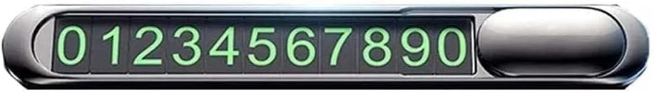 پلاک شماره پارکینگ موقت، پلاک شماره تلفن همراه خودرو، لوازم جانبی خودرو، پلاک پارکینگ خودرو شخصی سازی شده مناسب برای انواع خودروها، دکوراسیون علامت پارکینگ، نصب آسان