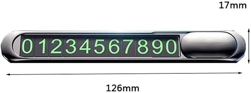 پلاک شماره پارکینگ موقت، پلاک شماره تلفن همراه خودرو، لوازم جانبی خودرو، پلاک پارکینگ خودرو شخصی سازی شده مناسب برای انواع خودروها، دکوراسیون علامت پارکینگ، نصب آسان