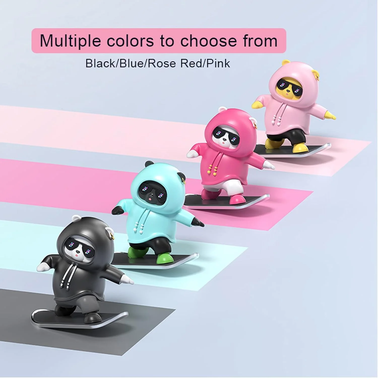 تزئینات داشبورد خودرو طرح کواک، لوازم جانبی تزئینی زیبا (مشکی)