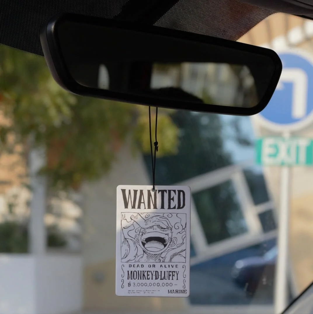 خوشبو کننده هوا طرح انیمه ای لوفی، دو رو، با رایحه وانیل، مناسب خودرو، 2 عدد، آویز آینه خودرو، لوازم جانبی داخلی، هدیه