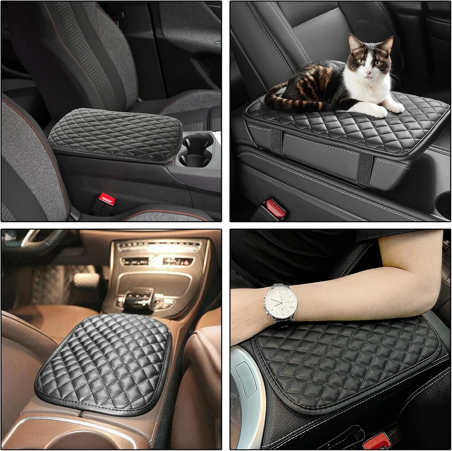 روکش کنسول وسط چرمی خودرو Duomama - ضد آب، ضد لغزش، محافظ پنجه حیوانات خانگی - لوازم جانبی داخلی خودرو - سایز S (30cmx20cm) - مشکی روکش کنسول وسط چرمی خودرو Duomama - ضد آب، ضد لغزش، محافظ پنجه حیوانات خانگی - لوازم جانبی داخلی خودرو - سایز S (30cmx20cm) - مشکی