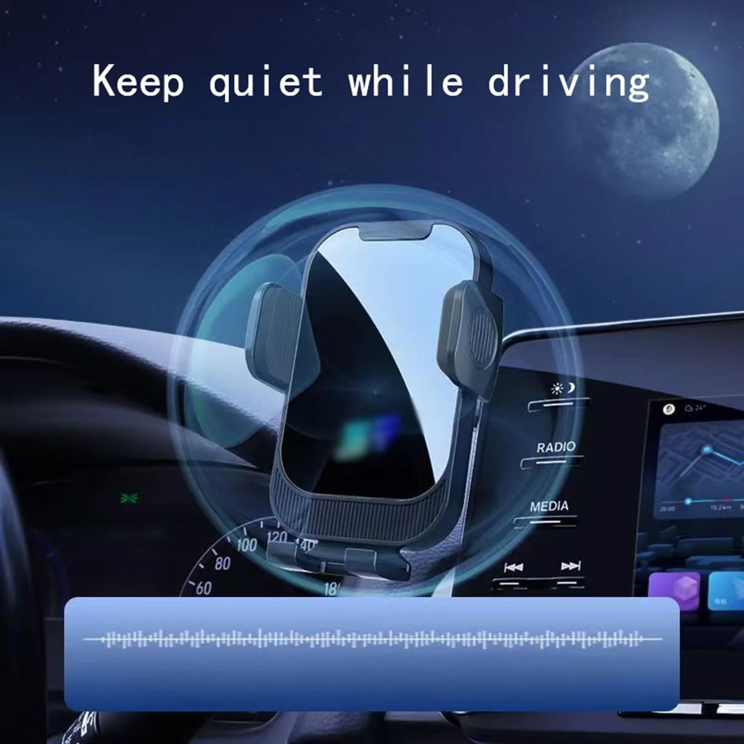 نگهدارنده گوشی موبایل مناسب خودرو Jetour T2 مدل 2023 2024 2025، گیره ثابت صفحه نمایش 15.6 اینچی، نگهدارنده گوشی صفحه ناوبری خودرو با قابلیت چرخش 360 درجه