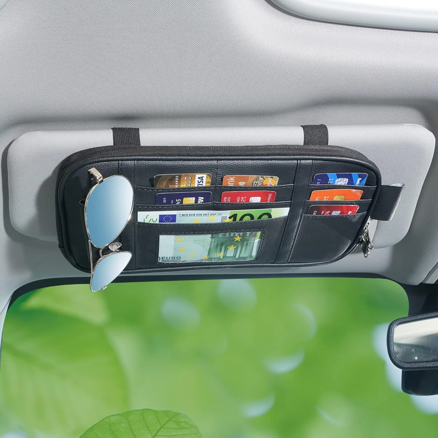 محافظ آفتابگیر خودرو، جیب آفتابگیر خودرو و لوازم جانبی داخلی خودرو، کیف نگهداری آفتابگیر کامیون خودرو با چند جیب (مشکی) محافظ آفتابگیر خودرو، جیب آفتابگیر خودرو و لوازم جانبی داخلی خودرو، کیف نگهداری آفتابگیر کامیون خودرو با چند جیب (مشکی)