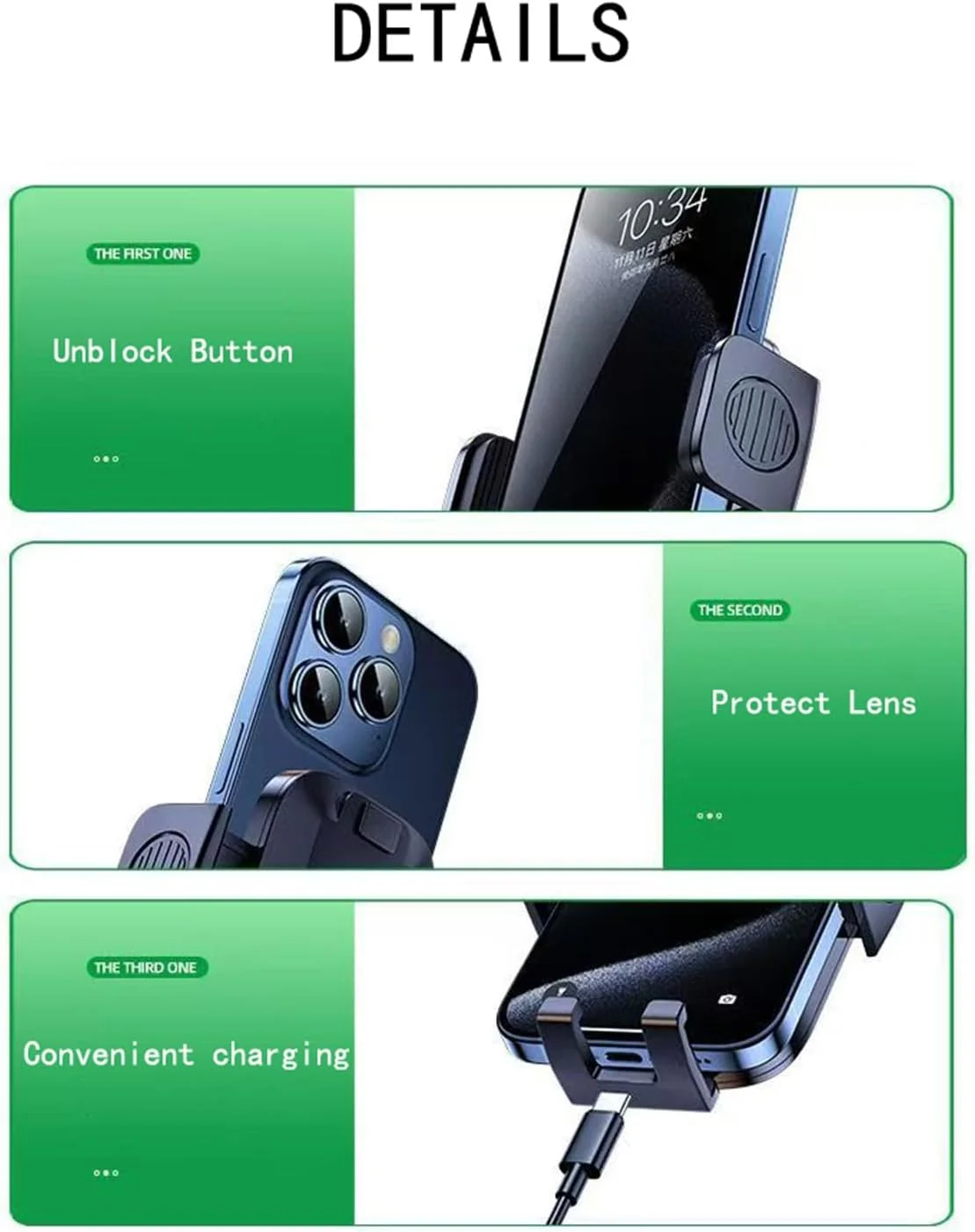 نگهدارنده گوشی موبایل مناسب خودرو Jetour T2 مدل 2023 2024 2025، گیره ثابت صفحه نمایش 15.6 اینچی، نگهدارنده گوشی صفحه ناوبری خودرو با قابلیت چرخش 360 درجه