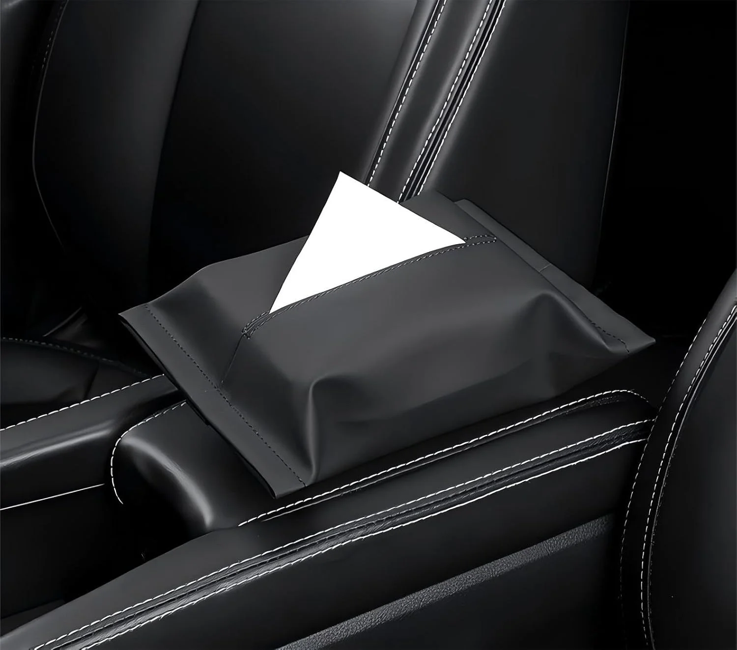 جا دستمال کاغذی چرمی برای خودرو، جعبه دستمال کاغذی آفتابگیر برای لوازم جانبی داخلی جتور (مشکی) جا دستمال کاغذی چرمی برای خودرو، جعبه دستمال کاغذی آفتابگیر برای لوازم جانبی داخلی جتور (مشکی)