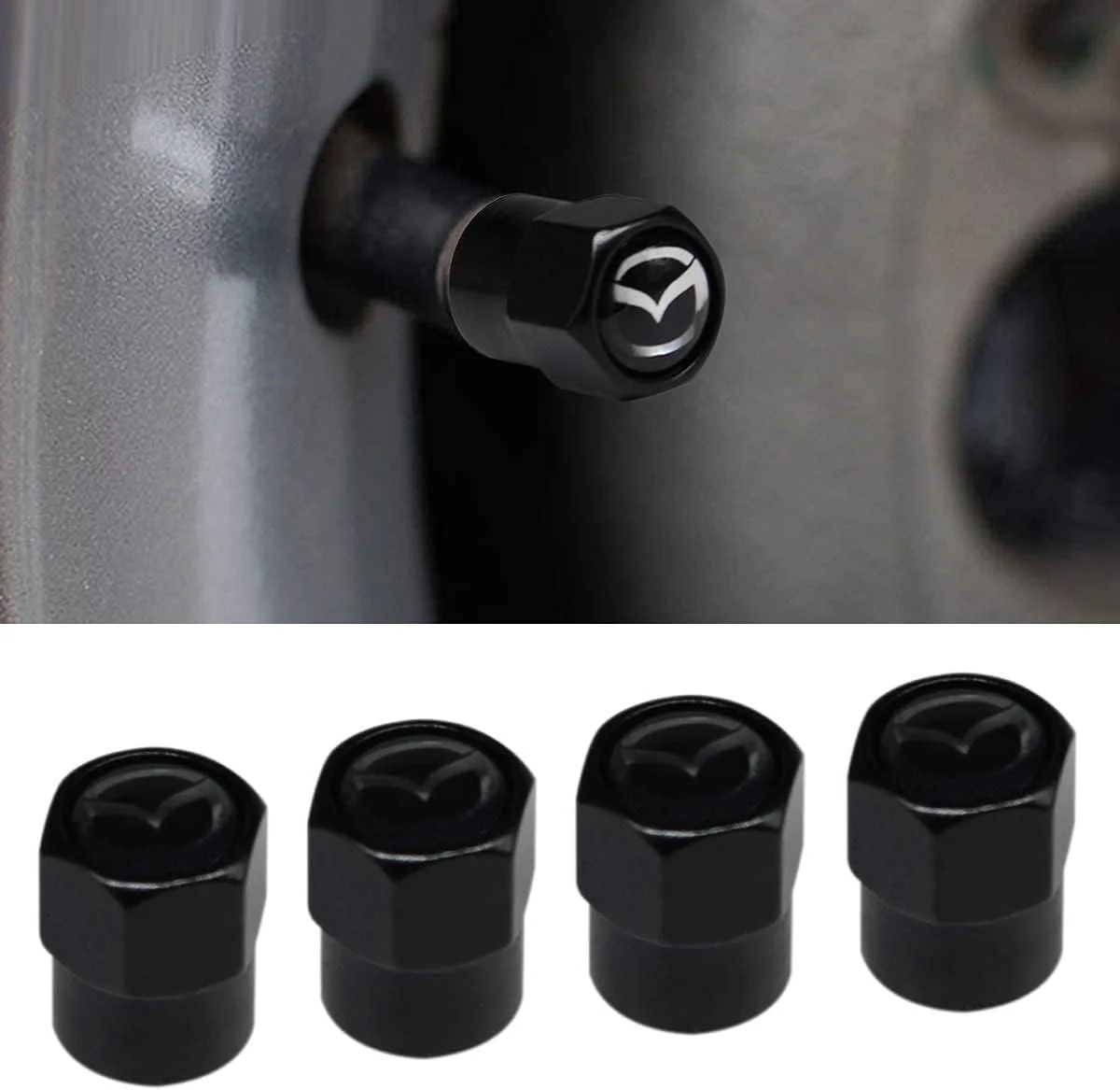 درب والف لاستیک خودرو هیسپورت مدل Hex 016 مشکی، 4 عددی، مناسب برای خودروهای مزدا درب والف لاستیک خودرو هیسپورت مدل Hex 016 مشکی، 4 عددی، مناسب برای خودروهای مزدا