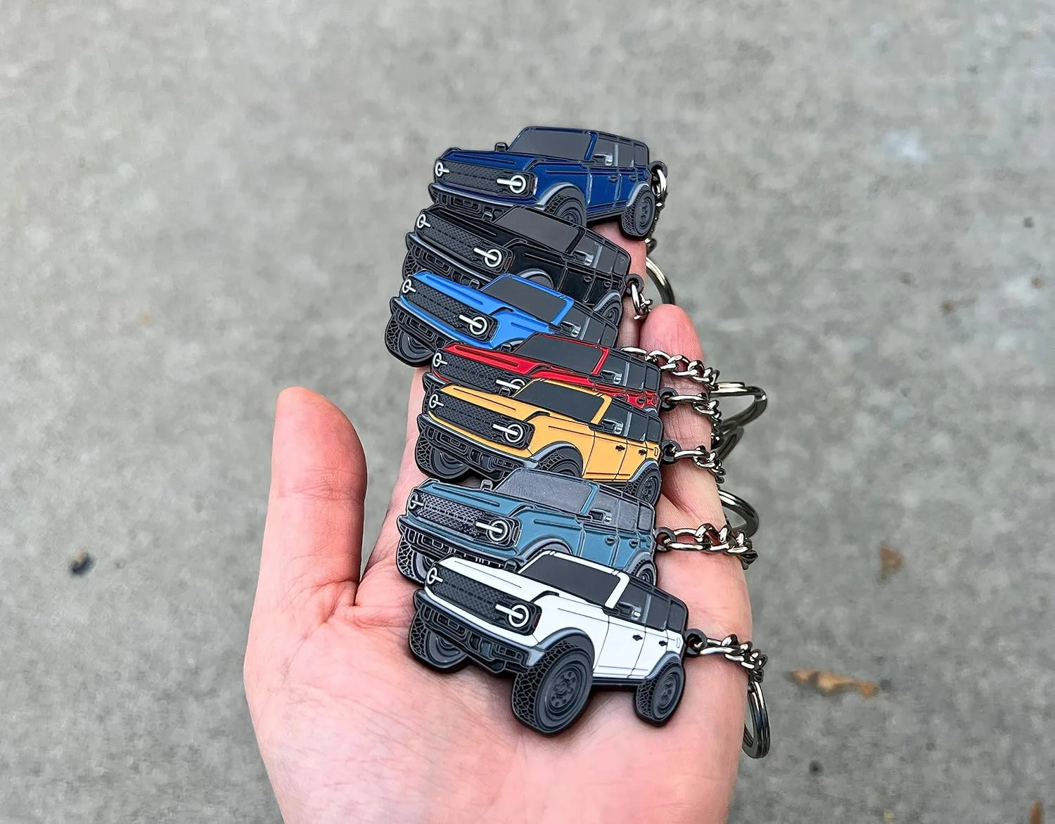 جاکلیدی برونکو چهار چرخ، لوازم جانبی، جاکلیدی 4 درب، روکش جاکلیدی جذاب، سازگار با فورد برونکو 2021 2022 2023