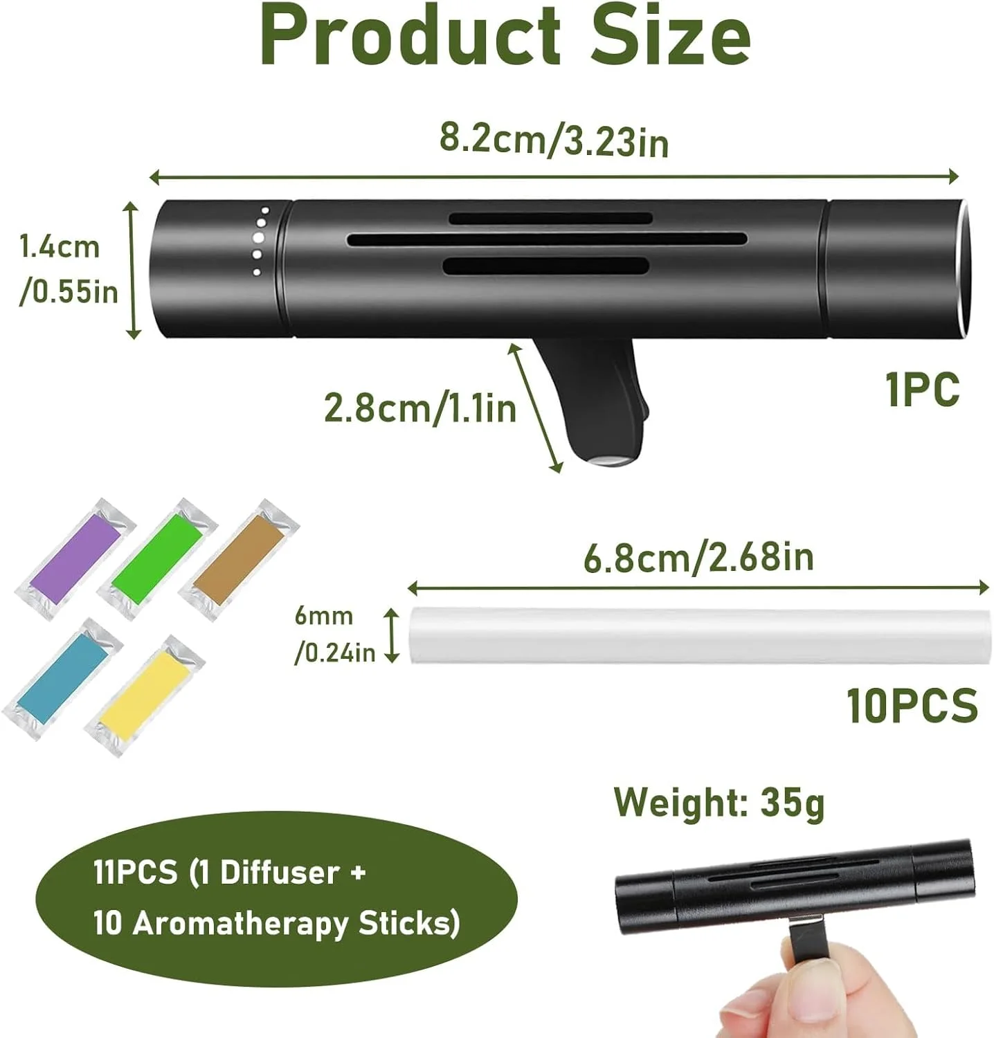 خوشبو کننده هوای خودرو، پخش کننده رایحه گیره دریچه هوا، چوب های روغن معطر، گیره دریچه پخش کننده با 10 چوب پرکننده 6 رایحه روغن معطر برای زنان مردان لوازم جانبی تزئینات عطر خودرو خوشبو کننده هوای خودرو، پخش کننده رایحه گیره دریچه هوا، چوب های روغن معطر، گیره دریچه پخش کننده با 10 چوب پرکننده 6 رایحه روغن معطر برای زنان مردان لوازم جانبی تزئینات عطر خودرو