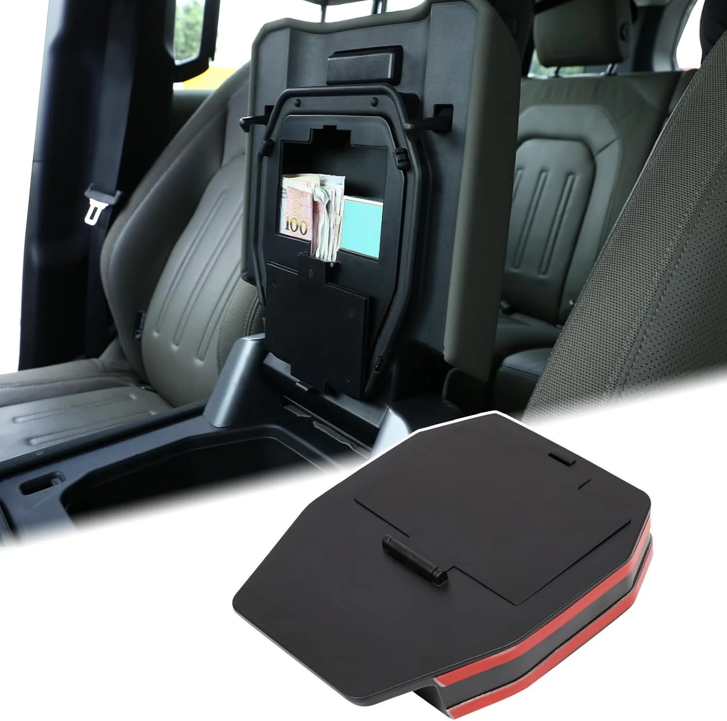 جعبه مخفی نگهداری وسایل داخل کنسول وسط خودرو، سازگار با لندروور دیفندر مدل 2020-2023، سینی سازمان دهنده حریم خصوصی زیر آرنجی جعبه مخفی نگهداری وسایل داخل کنسول وسط خودرو، سازگار با لندروور دیفندر مدل 2020-2023، سینی سازمان دهنده حریم خصوصی زیر آرنجی