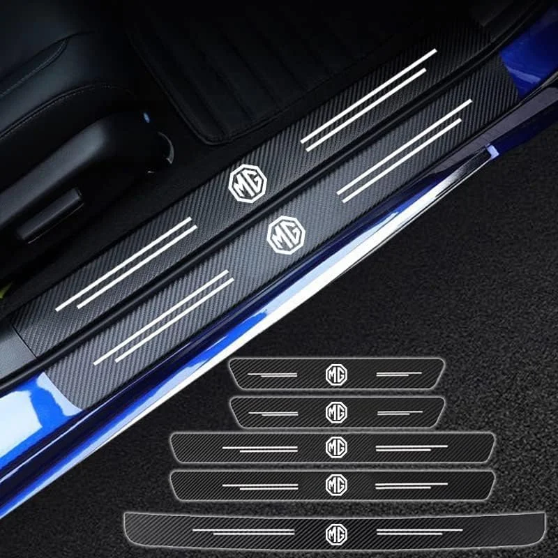 4 عدد محافظ رکاب درب خودرو، مناسب برای ام جی موریس گاراژ هکتور TF ZR ZS HS GS GT RX5 RX8 MG6 MG3 MG5 MG7، محافظ خراش رکاب درب خودرو، پدال تزئینی غیر لغزنده