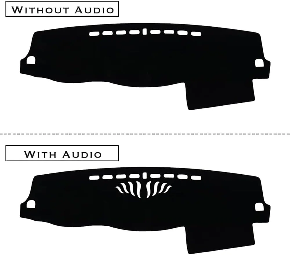 پد ضد لغزش داشبورد خودرو BPOAZ مناسب برای میتسوبیشی پاجرو شوگون مونترو 2007-2020، پد محافظ داشبورد، پوشش ضد تابش نور، لوازم جانبی داخلی خودرو، فرش و موکت، B-LHD با AUDIO
