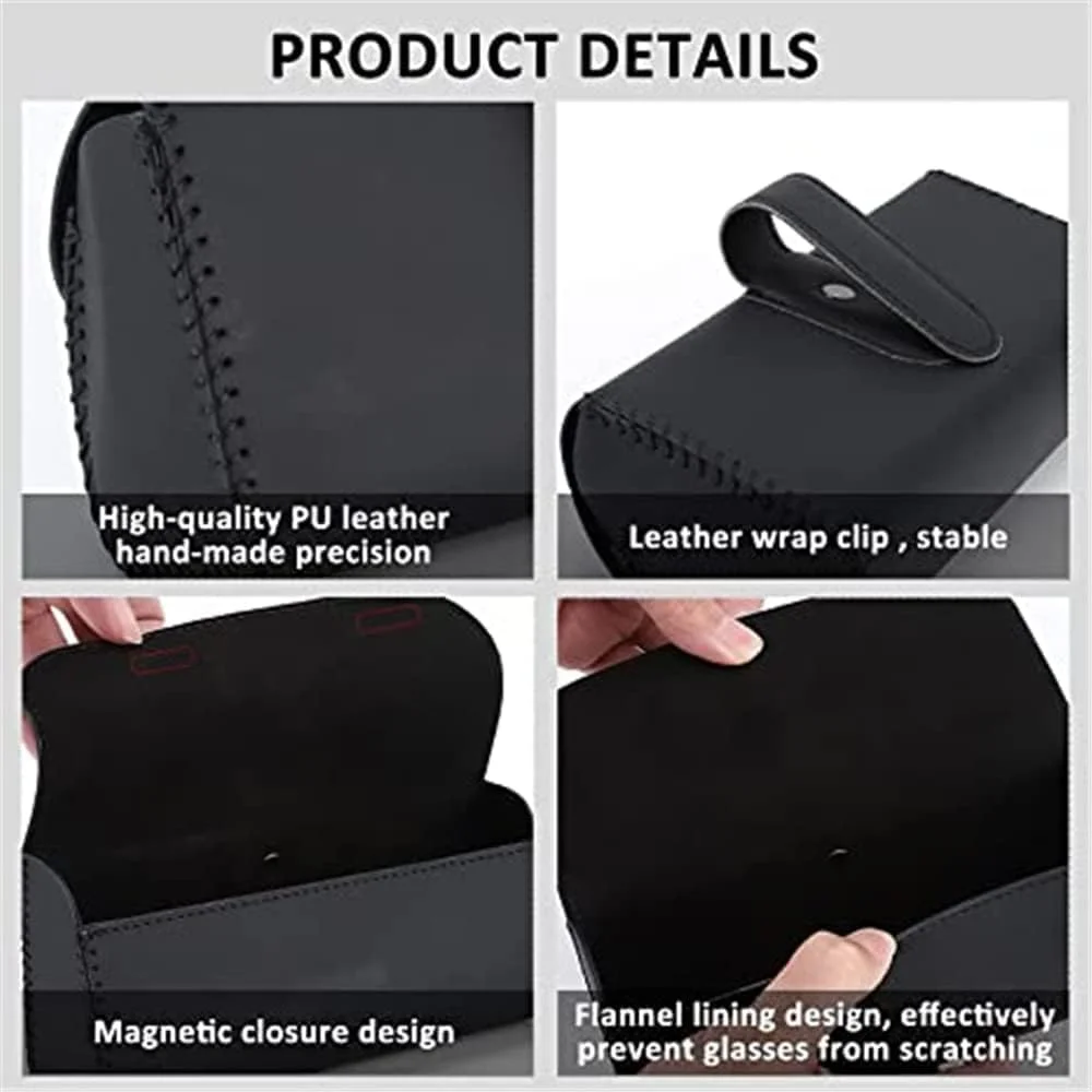 نگهدارنده عینک آفتابی خزنه برای آفتابگیر خودرو، جعبه جهانی سازمان دهنده عینک اتومبیل، لوازم جانبی آفتابگیر خودرو، جعبه محافظ نگهداری عینک با بست مغناطیسی مخفی برای خانم ها و آقایان