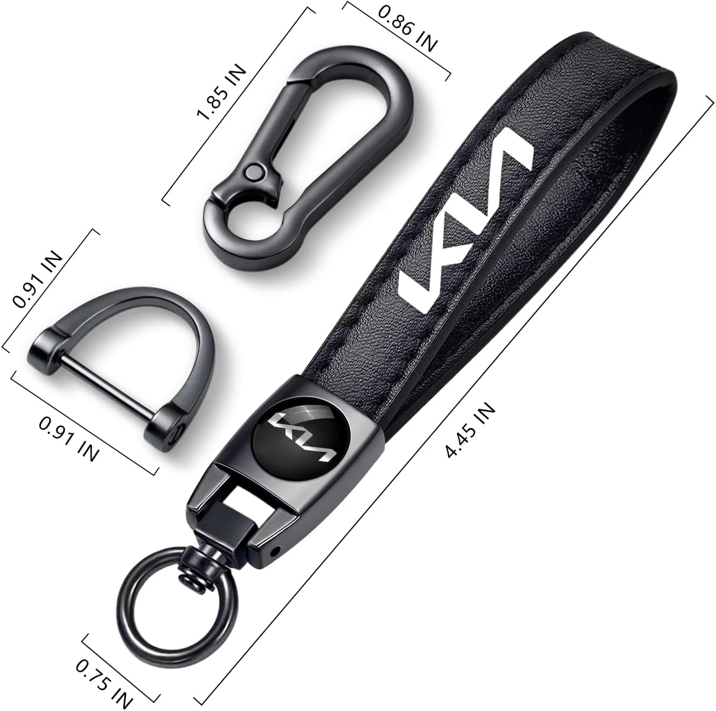 جاکلیدی خودرو PHOUNEAZS، لوازم جانبی داخلی خودرو جاکلیدی چرمی برای خودروهای سواری، شاسی بلند و کامیون