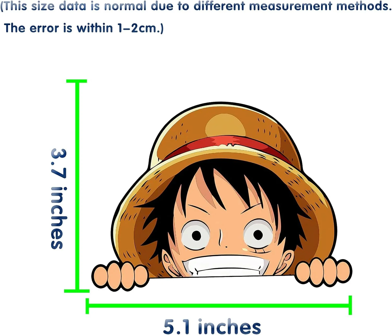 برچسب های تزئینی خودرو اوبنائو، طرح انیمه ای، مناسب برای لپ تاپ، اسکیت برد، دوچرخه، سپر و پنجره - 2 عدد