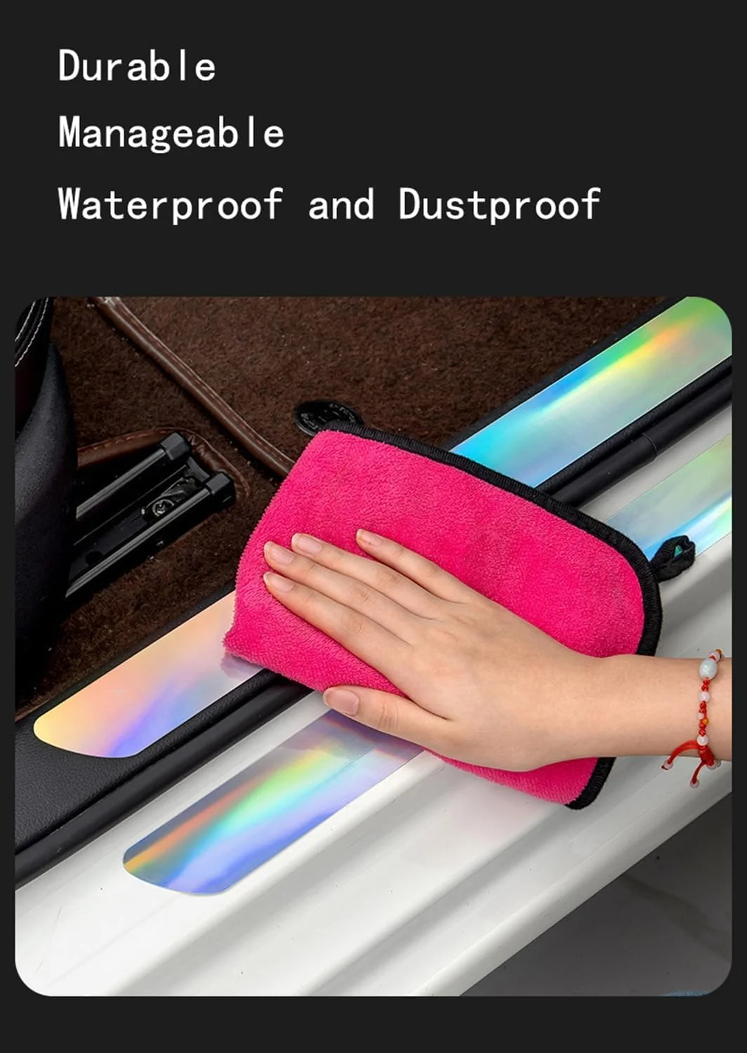 ۴ عدد محافظ رکاب درب سازگار با BYD Leopard 5 مدل ۲۰۲۳ ۲۰۲۴ ۲۰۲۵، محافظ رکاب ورودی درب خودرو، نوارهای محافظ تزئینی رکاب درب