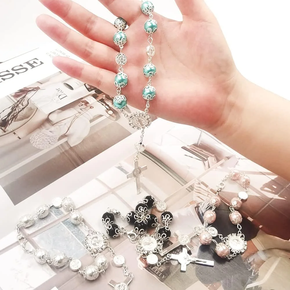 تسبیح چهارتایی با صلیب، آویز آینه خودرو، آویز آینه عقب خودرو، دکوراسیون داخلی خودرو تسبیح چهارتایی با صلیب، آویز آینه خودرو، آویز آینه عقب خودرو، دکوراسیون داخلی خودرو