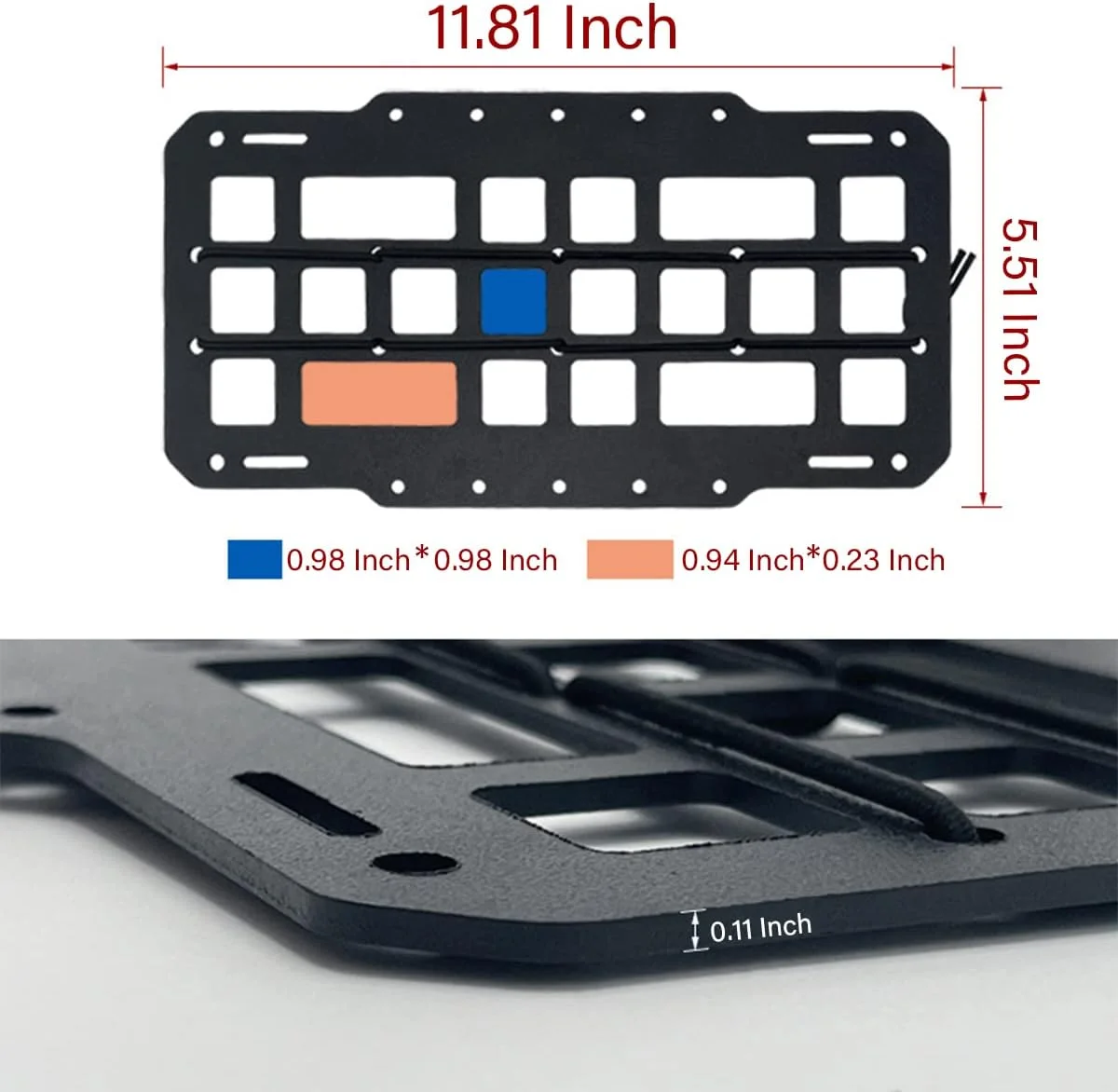 پنل سخت MOLLE AICEL برای آفتابگیر خودرو، پشت سری و پشتی صندلی، نگهدارنده ابزار تاکتیکی برای کیف EDC، قفسه ابزار، قفسه ذخیره سازی کوله پشتی برای وسایل کوچک، کارت ها، خودکارها پنل سخت MOLLE AICEL برای آفتابگیر خودرو، پشت سری و پشتی صندلی، نگهدارنده ابزار تاکتیکی برای کیف EDC، قفسه ابزار، قفسه ذخیره سازی کوله پشتی برای وسایل کوچک، کارت ها، خودکارها