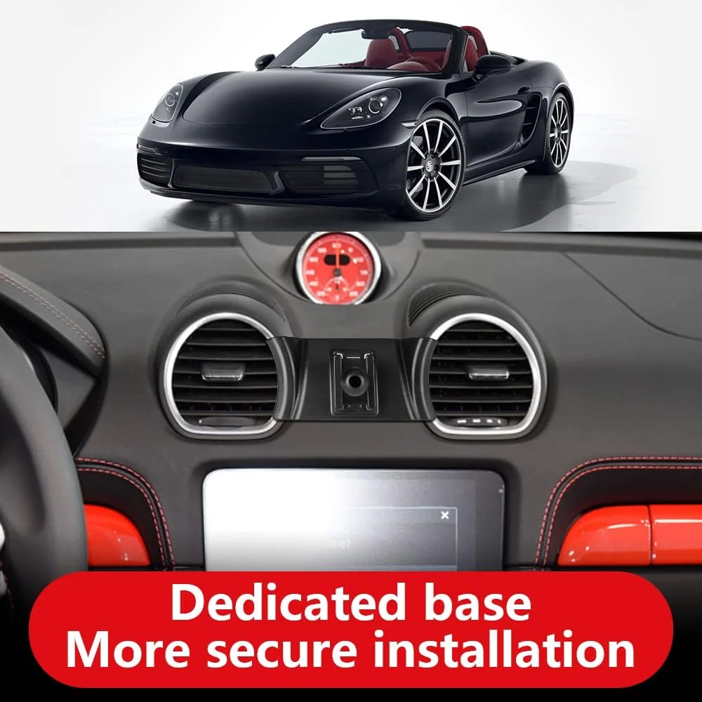 نگهدارنده تلفن همراه خودرو LUNQIN برای پورشه 718 باکستر کیمن 2017-2024، براکت ناوبری لوازم جانبی خودرو، نگهدارنده تلفن همراه دکوری داخلی