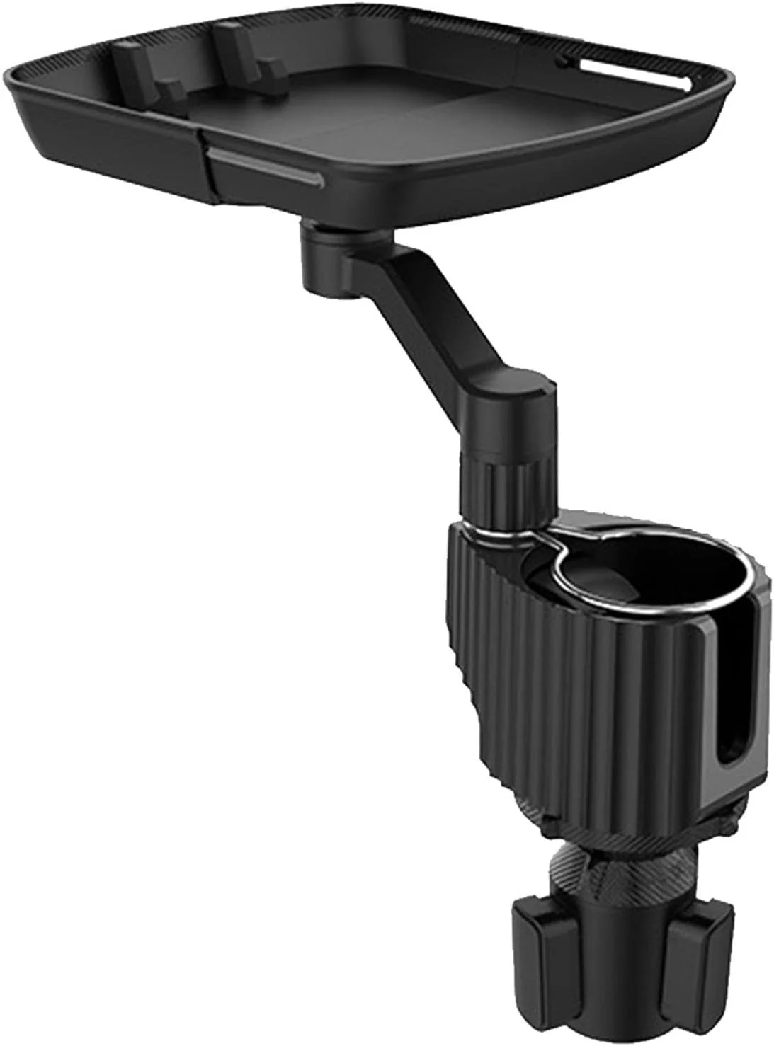 سینی نگهدارنده لیوان خودرو - نگهدارنده 3 در 1 خودرو با سینی لیوان جداشدنی - لوازم جانبی سفر جاده ای خودرو با قابلیت چرخش 360 درجه