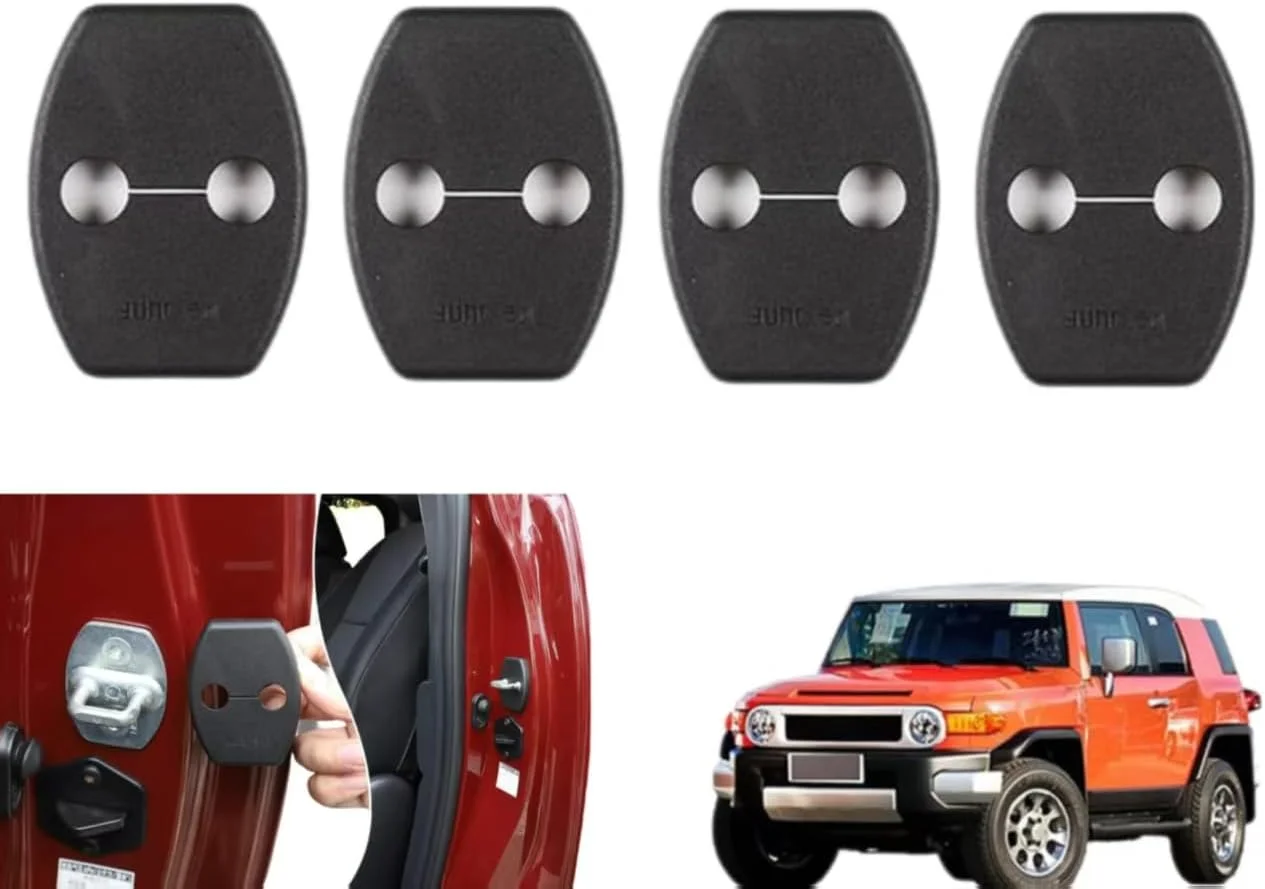 روکش قفل درب ABS مناسب برای تویوتا FJ Cruiser 2007-2021، لوازم جانبی قفل درب جانبی خودرو FJ Cruiser