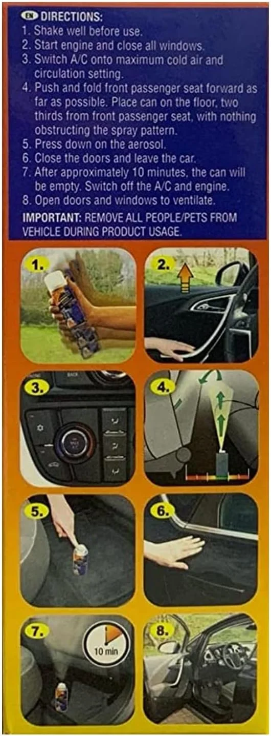 از بین برنده بوی نامطبوع Armor All با رایحه Midnight Air - از بین برنده سریع بو - از بین برنده بوی دود و بوهای سرسخت - بسته 1 عددی