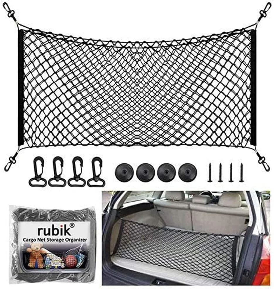 تور نگهدارنده وسایل صندوق عقب خودرو روبیک مناسب نیسان پاترول، آرمادا، پث‌فایندر، کیکس، جوک، مورانو، روگ و اکسترا (۱۱۰x۵۰ سانتی‌متر)